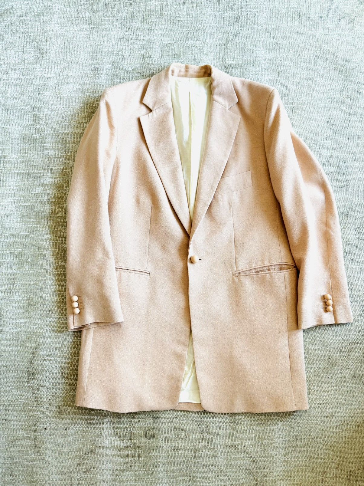 JOSEPH HOMME × Joseph JOSEPH -Hopsack Chine Darius soft pink Blazer Sz 40 Size 40R - 3 Thumbnail