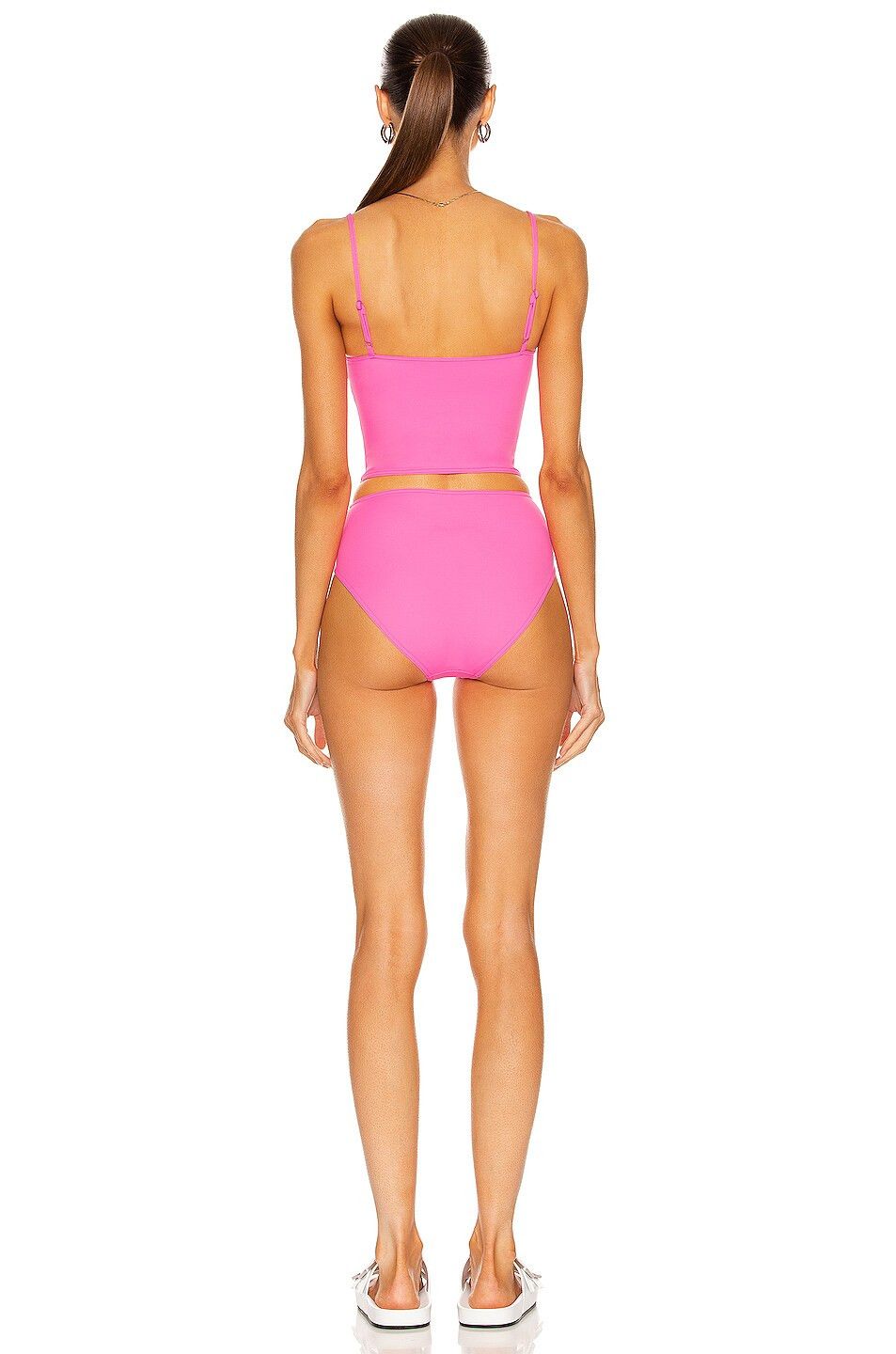 Balenciaga o1bcso1str1024 Two Piece Swimsuit in Pink Size L / US 10 / IT 46 - 5 Thumbnail