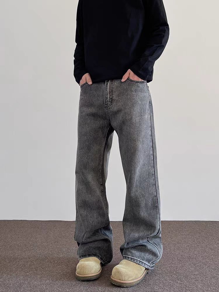 Japanese Brand × Jean Vintage washed streetwear straight leg baggy jeans Size US 32 / EU 48 - 2 Thumbnail