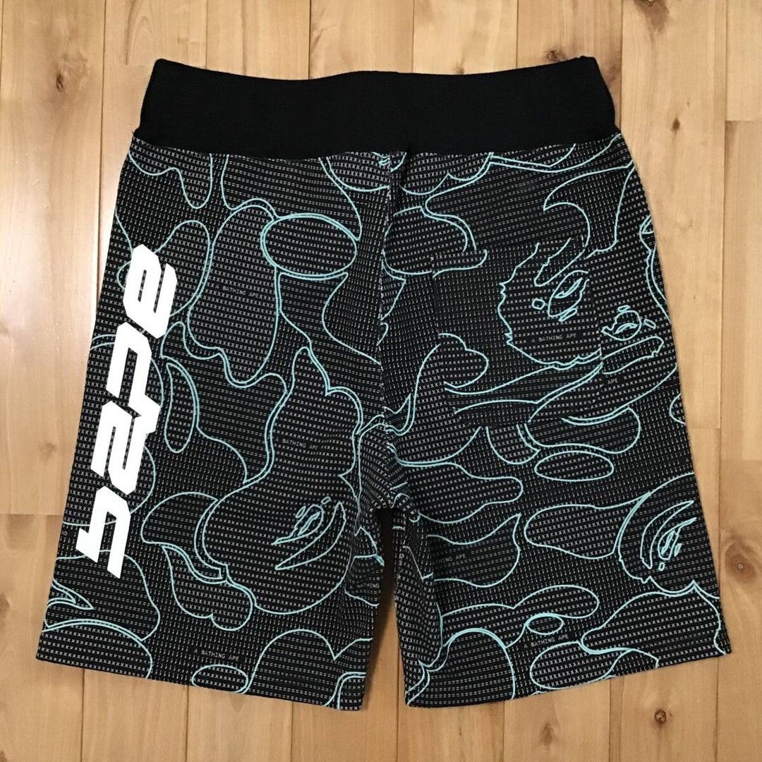 Bape 💫Glow in the dark💫 BAPE Text Code Camo Sweat Shorts ★size M Size US 32 / EU 48 - 4 Thumbnail