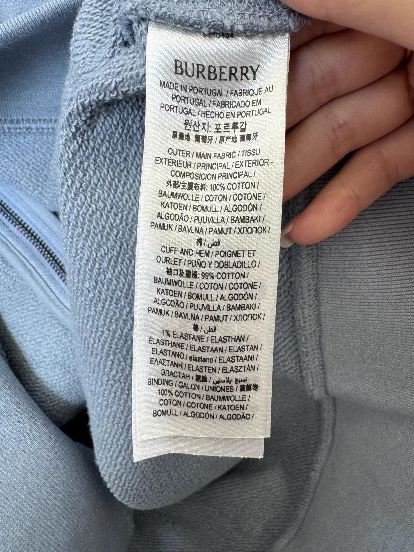 Burberry Burberry SS25 Knight Print Cotton Zip Hoodie Men's K36 Size US XXL / EU 58 / 5 - 4 Thumbnail