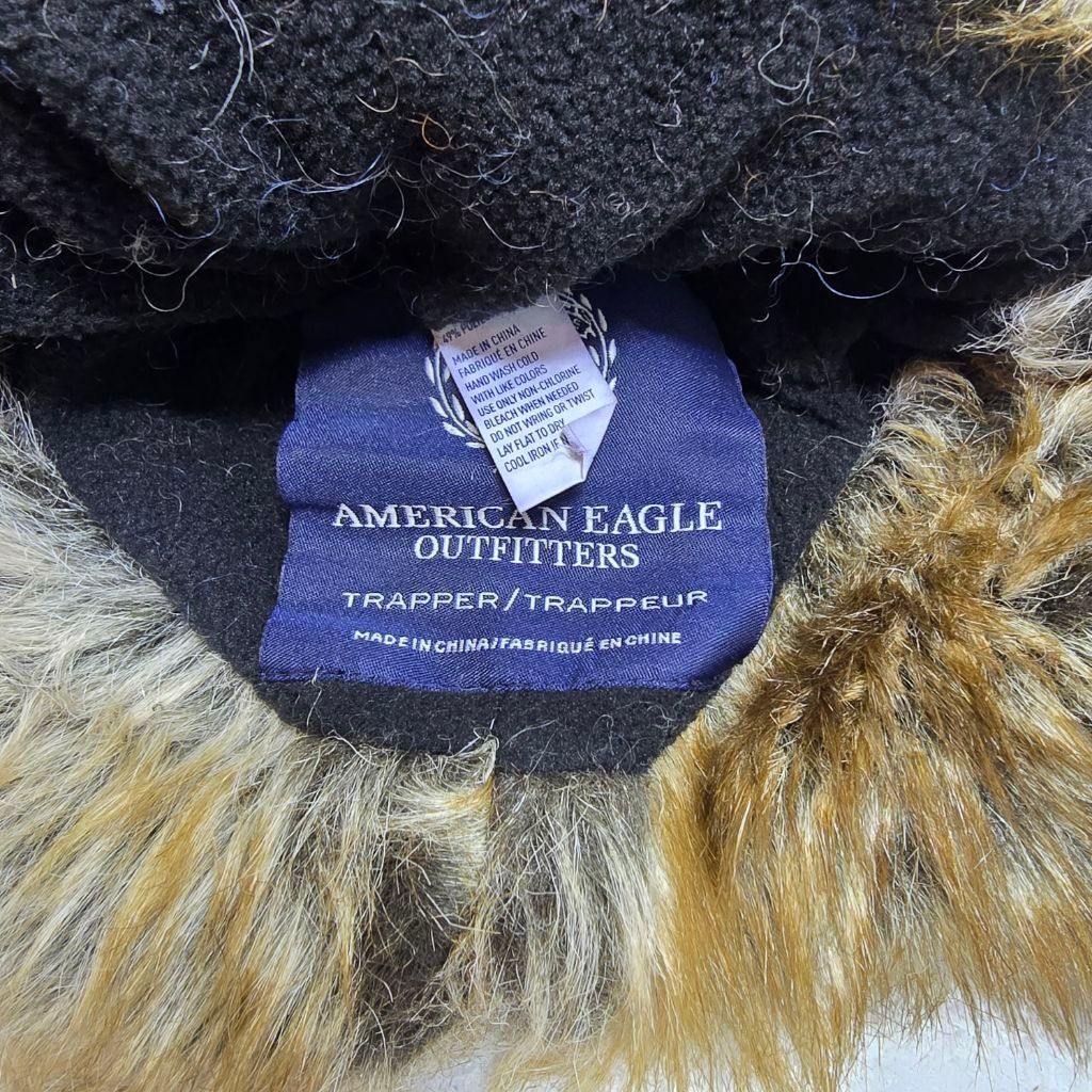American Eagle Outfitters Women's American Eagle Trapper Hat One Size Blue Orange Size ONE SIZE - 4 Thumbnail