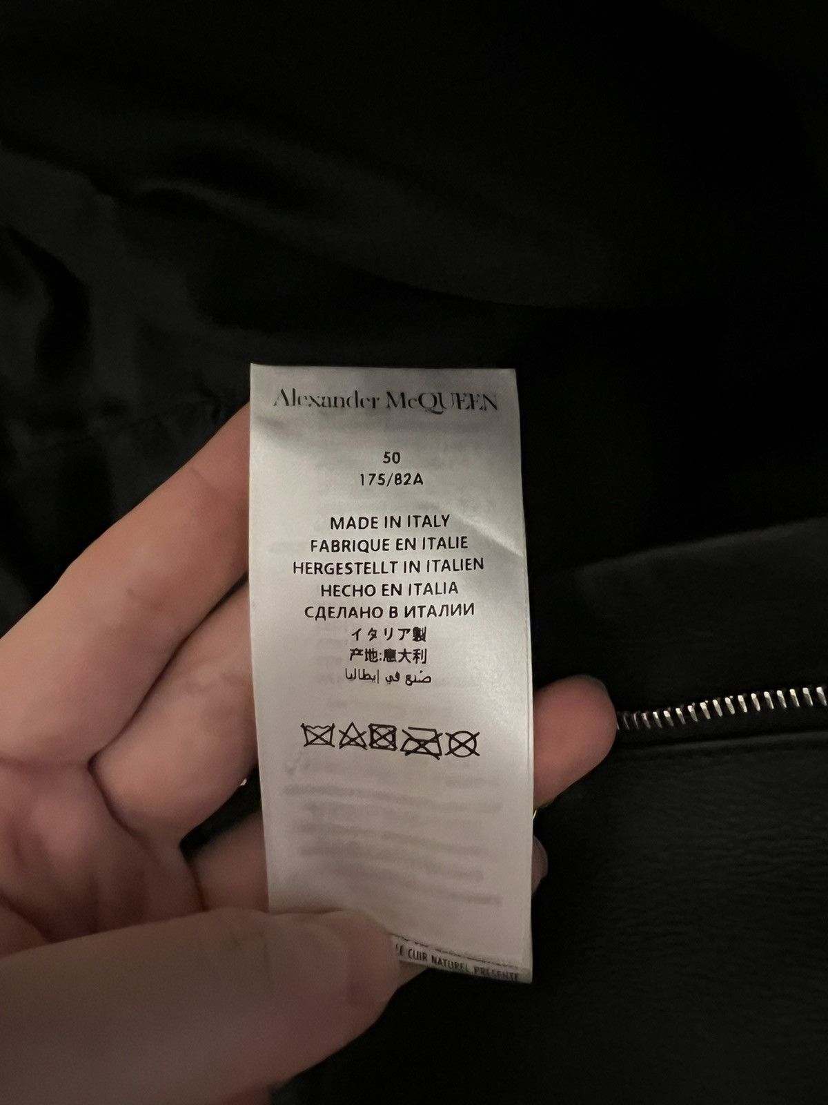 Alexander McQueen Alexander McQueen Mid-Rise Leather Pants Size US 33 - 4 Thumbnail