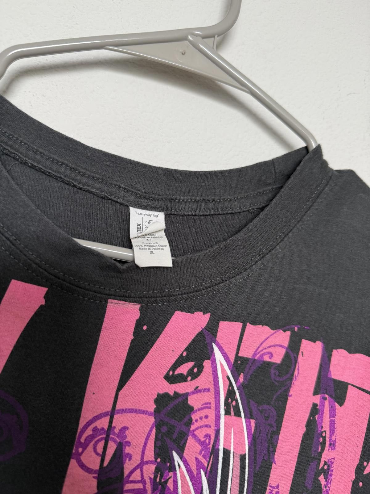 Designer Toby Keith Graphic Tee - Black with Pink Design Size XL / US 12-14 / IT 48-50 - 4 Thumbnail