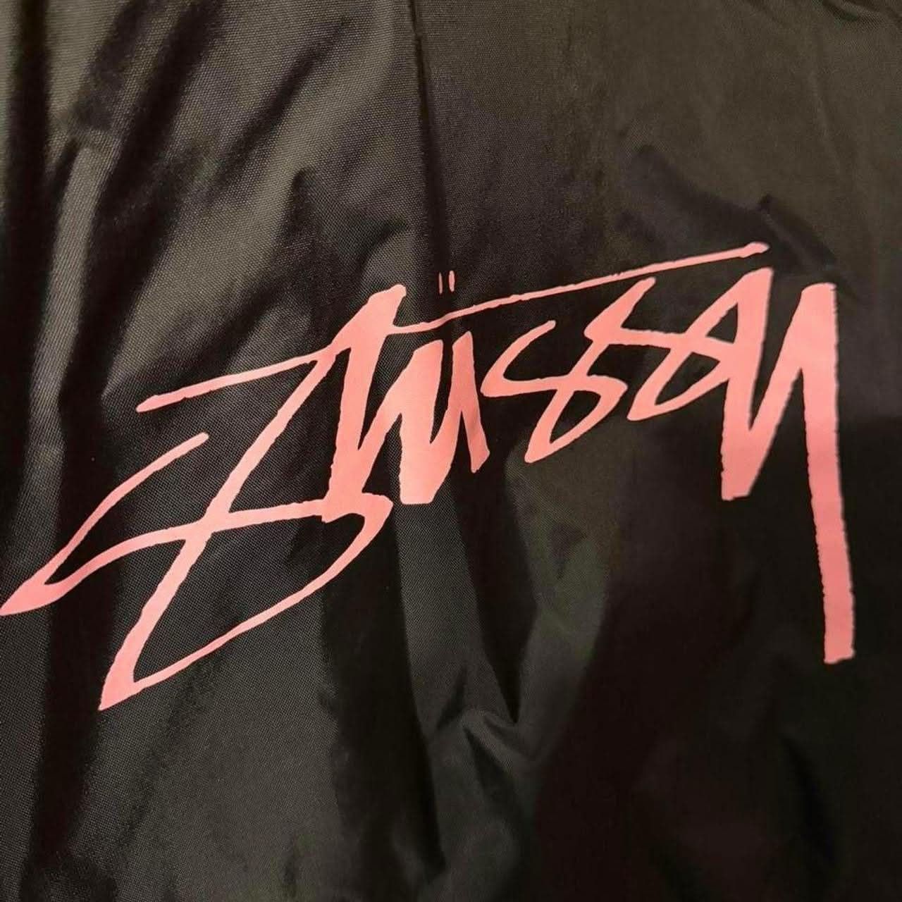 Stussy stussy black jacket with pink script logo Size US M / EU 48-50 / 2 - 3 Thumbnail