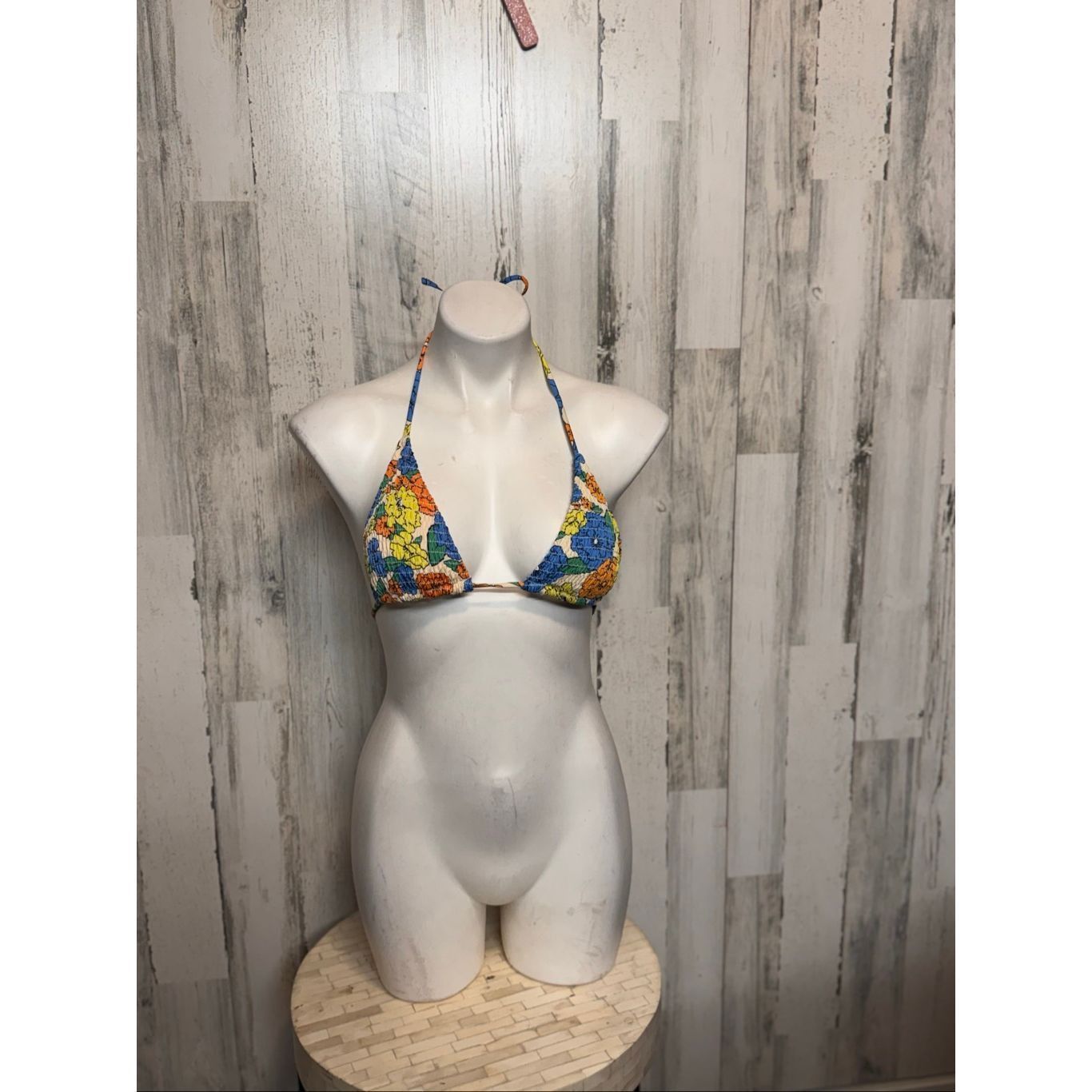 Other Multicolor Floral Triangle Bikini Top – Size Medium Size M / US 6-8 / IT 42-44 - 2 Thumbnail