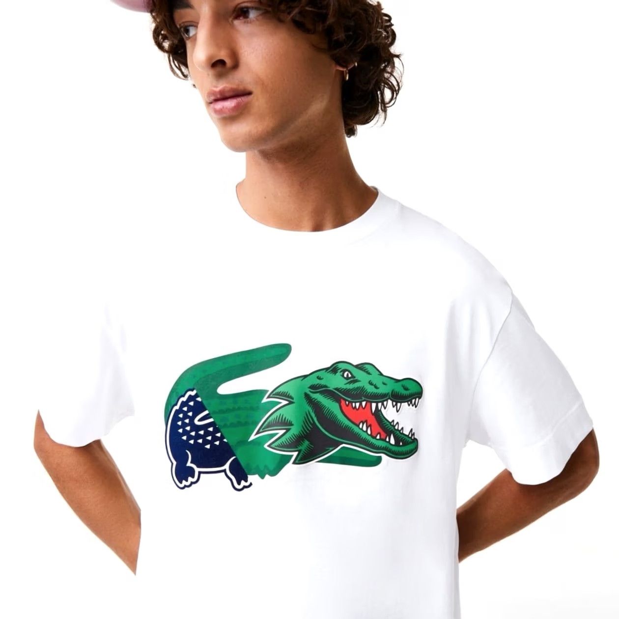 Lacoste Lacoste Relaxed Fit T-Shirt Made in France Rare White L Mens Shirt Size US L / EU 52-54 / 3 - 4 Thumbnail