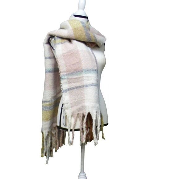Other CEJON Women’s Plaid Pattern Oversized Blanket Scarf/ Wrap, 2 Size ONE SIZE - 4 Thumbnail