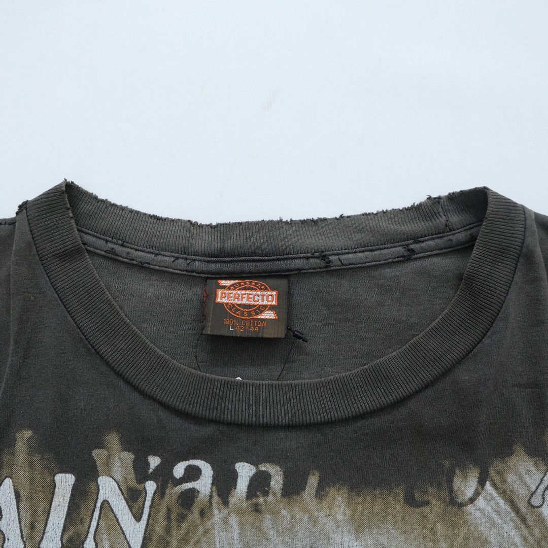 Band Tees × Vintage 1990s Kurt Cobain I hate Myself Big Print Faded Black Size US L / EU 52-54 / 3 - 3 Thumbnail