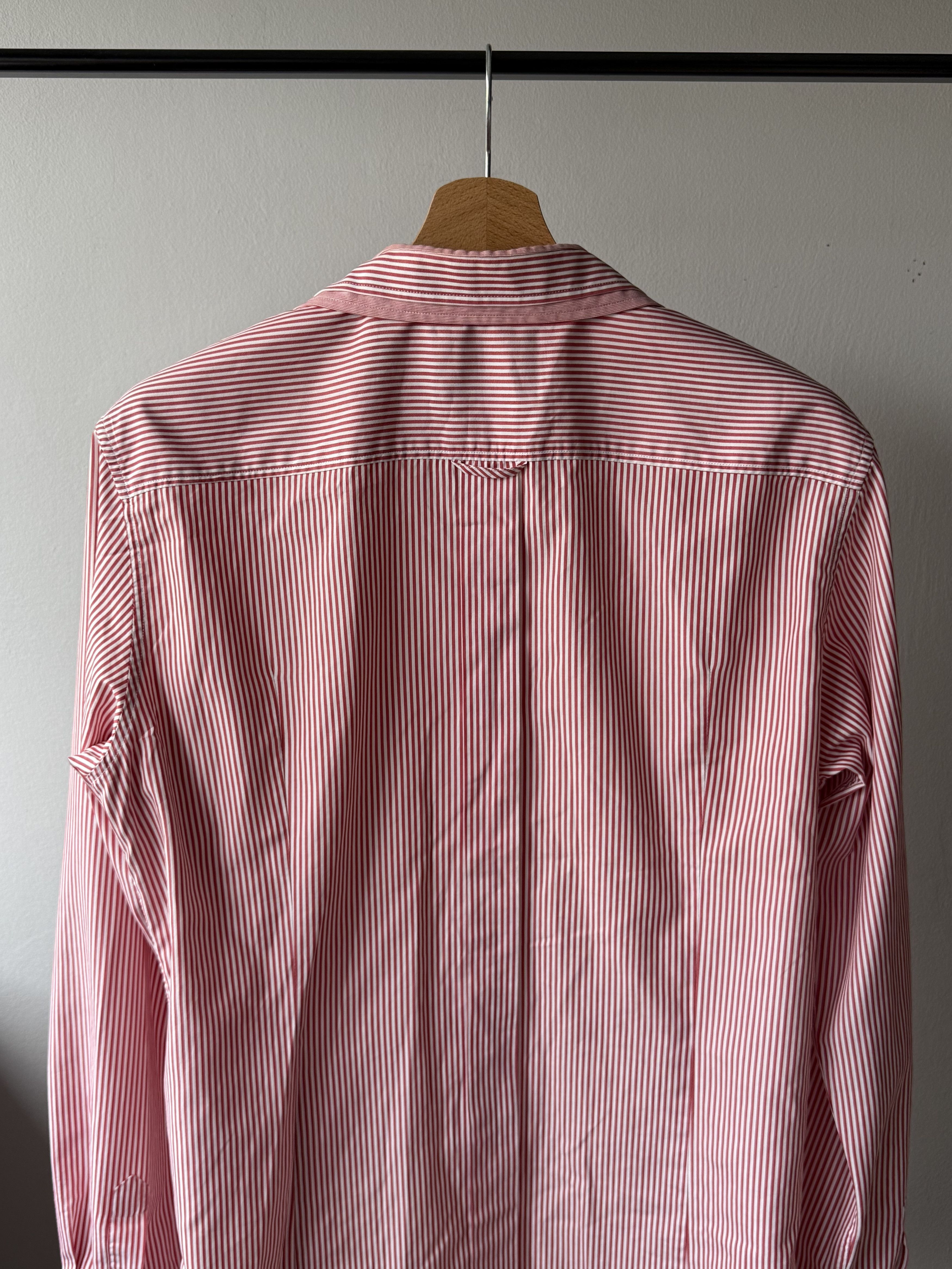 Dolce & Gabbana Dolce & Gabbana Slim Fit Red White Striped Long Sleeve Shirt Size US M / EU 48-50 / 2 - 4 Thumbnail
