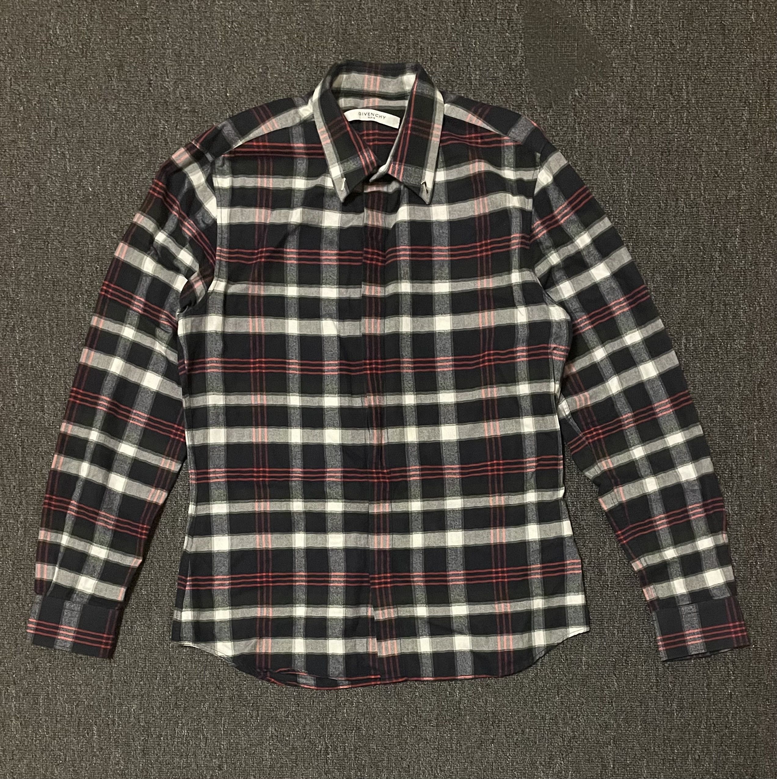 Givenchy plaid shirt size 40/M