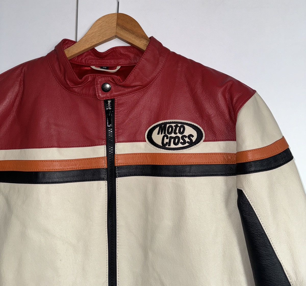Vintage Vintage Men’s John F Gee Biker Leather Jacket Size US M / EU 48-50 / 2 - 3 Thumbnail