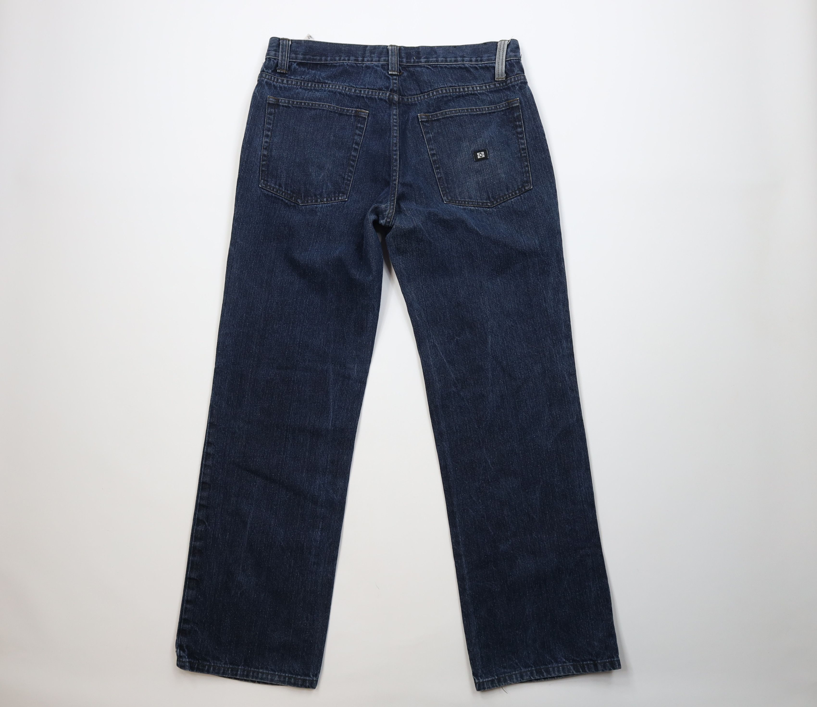 KREW Vintage 90s Y2K Krew Skateboarding Wide Leg Denim Jeans Blue Size US 36 / EU 52 - 9 Thumbnail