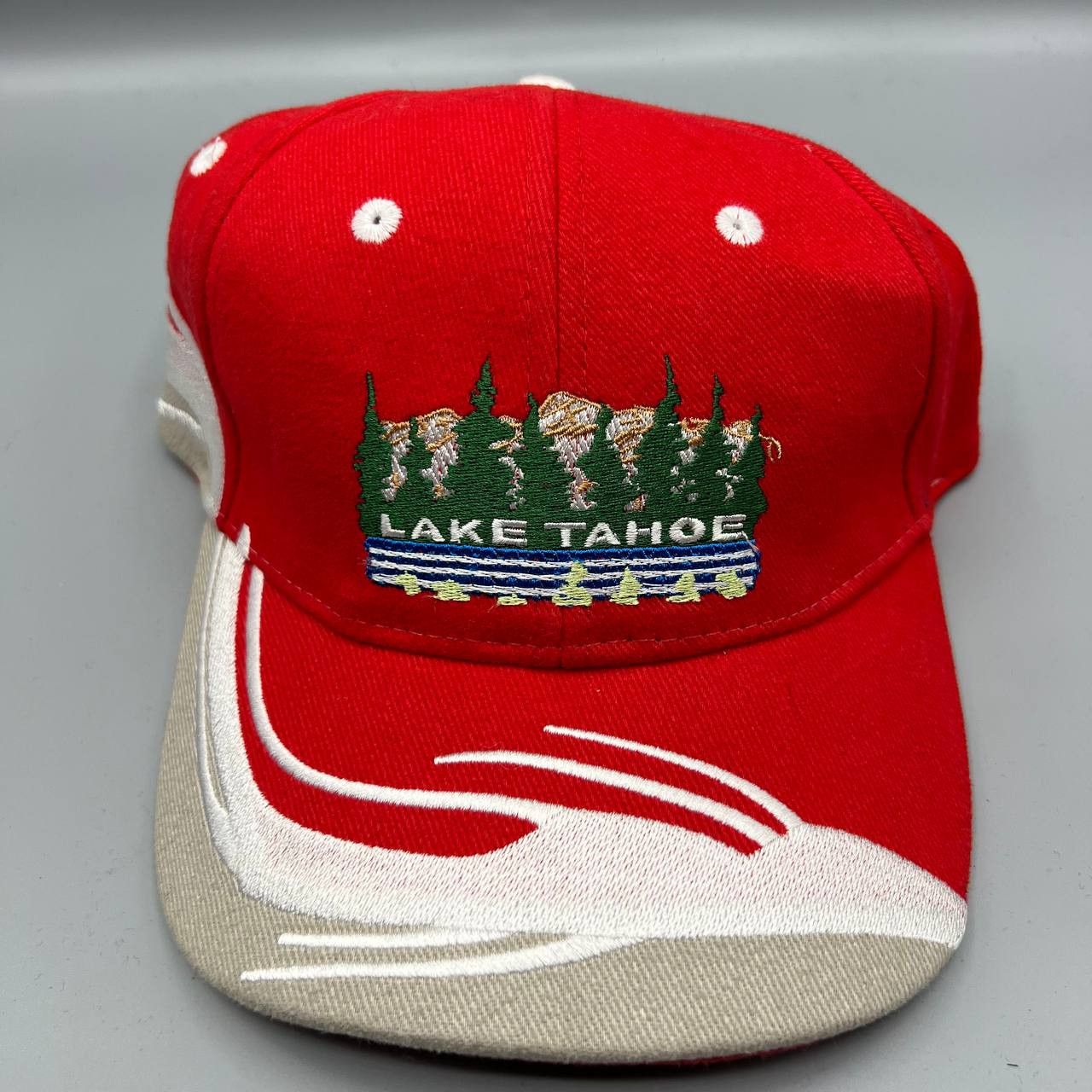 Other Lake Tahoe Century Trading Hat Strap back Cap Red Men Cotton ...