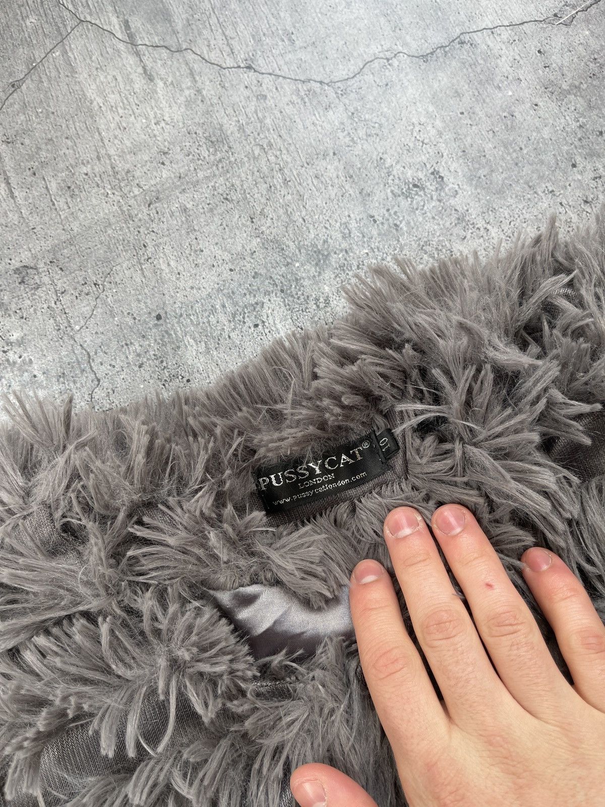 Hysteric Glamour × If Six Was Nine 💥HYPE Varsity Mohair Fuzzy Fluffy Faux Fur Cropped jacket OG Size L / US 10 / IT 46 - 3 Thumbnail