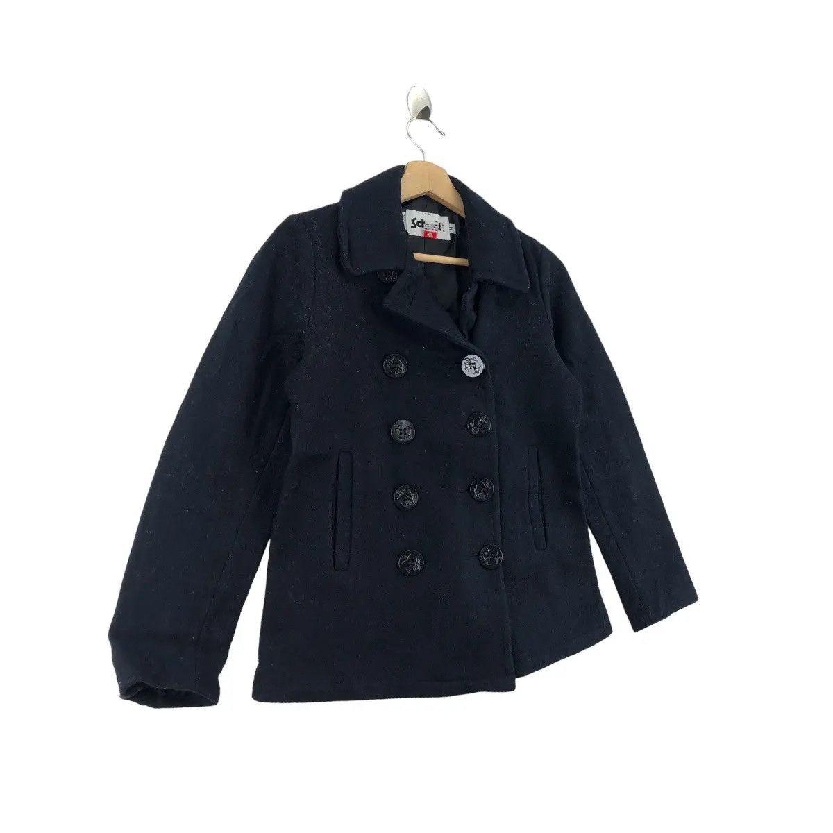 Schott SCHOTT NYC x EARTH MUSIC ECOLOGY Pea Coat Jacket Heavy Parka Size M / US 6-8 / IT 42-44 - 3 Thumbnail
