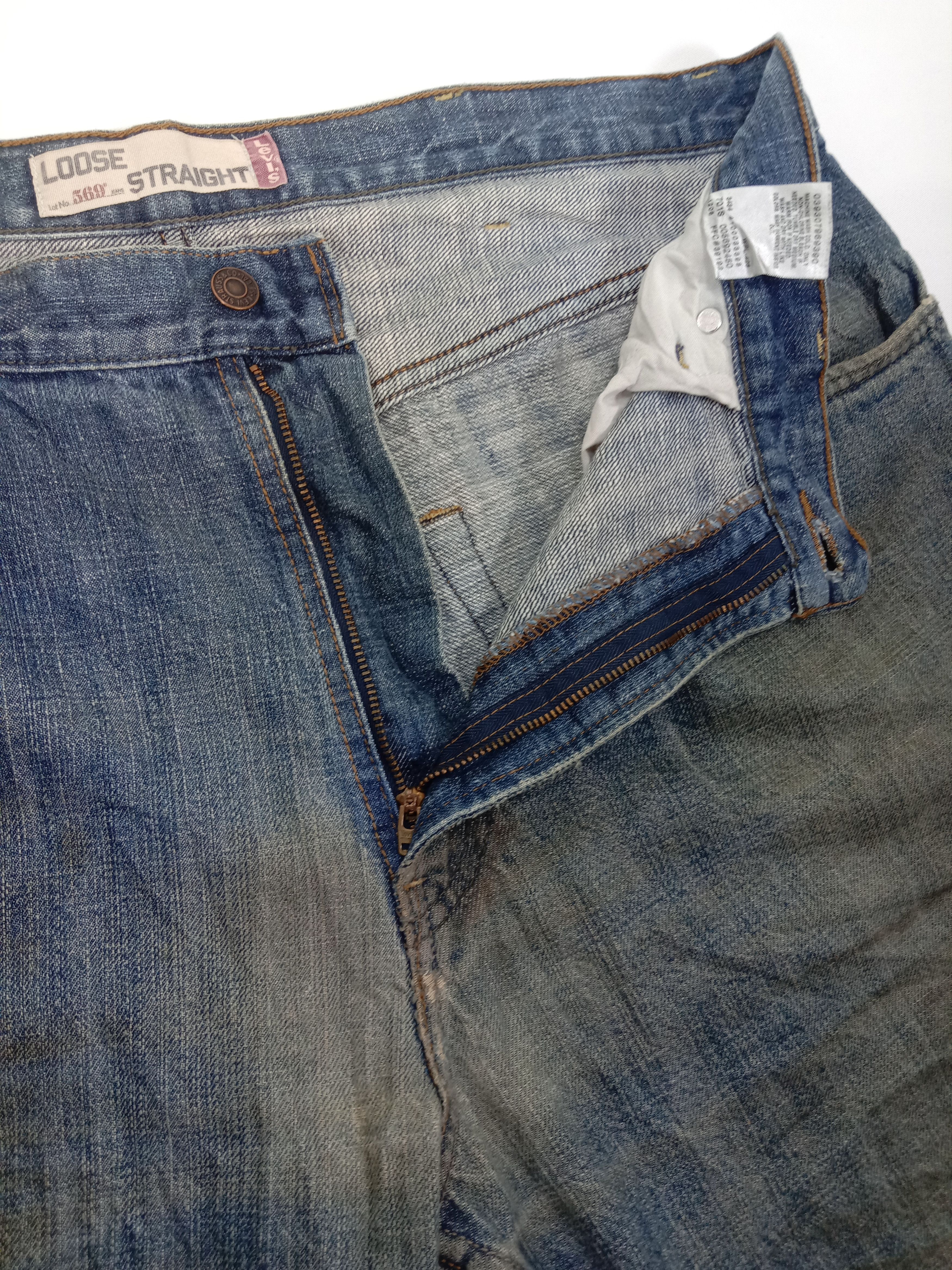 Levi's Vintage Levi's 569 Jeans Dirty Wash Loose Straight Denim Size US 38 / EU 54 - 9 Thumbnail