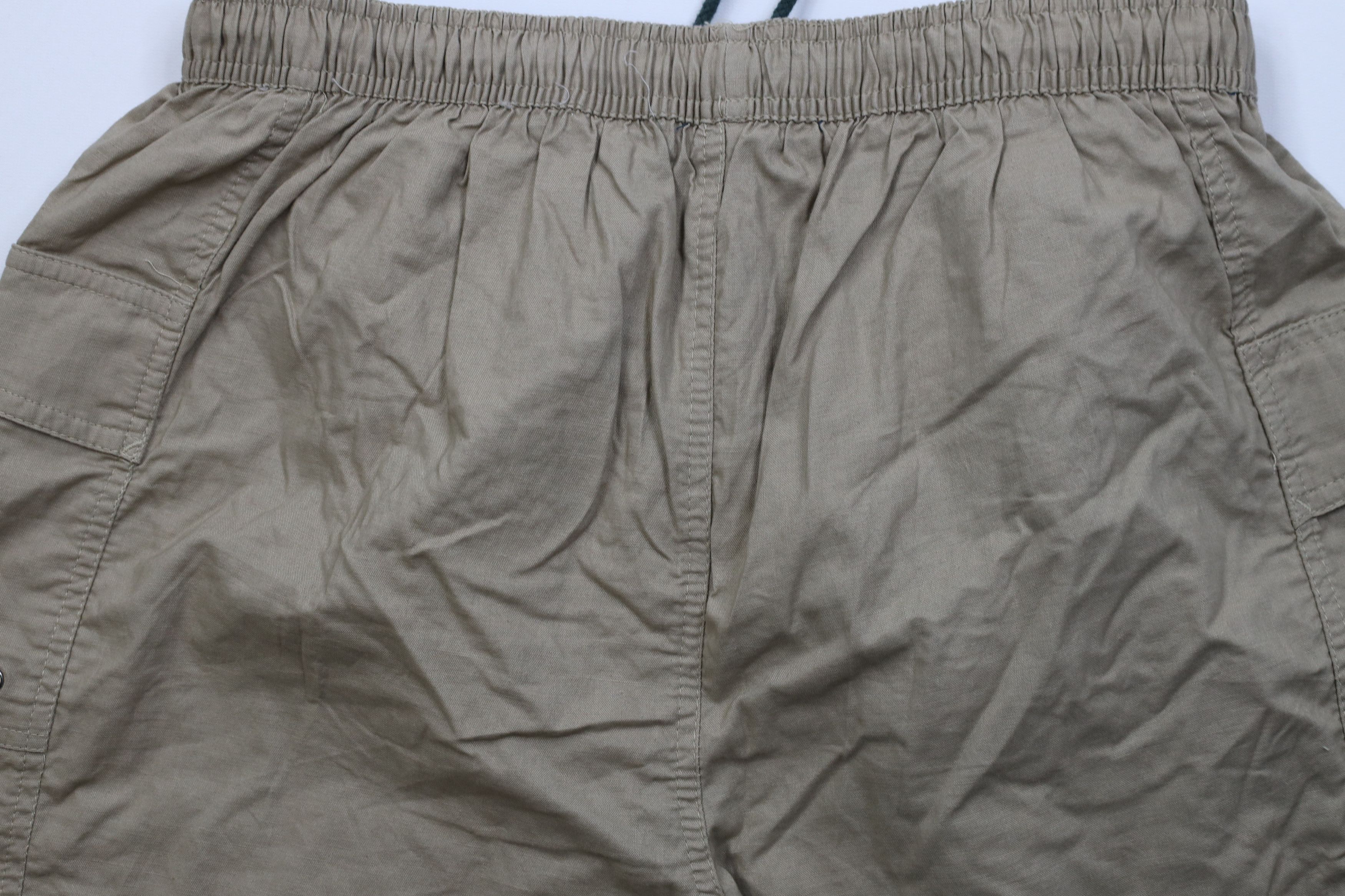 Vintage Vintage 90s Streetwear Lined Above Knee Cargo Shorts Brown Size US 34 / EU 50 - 8 Thumbnail