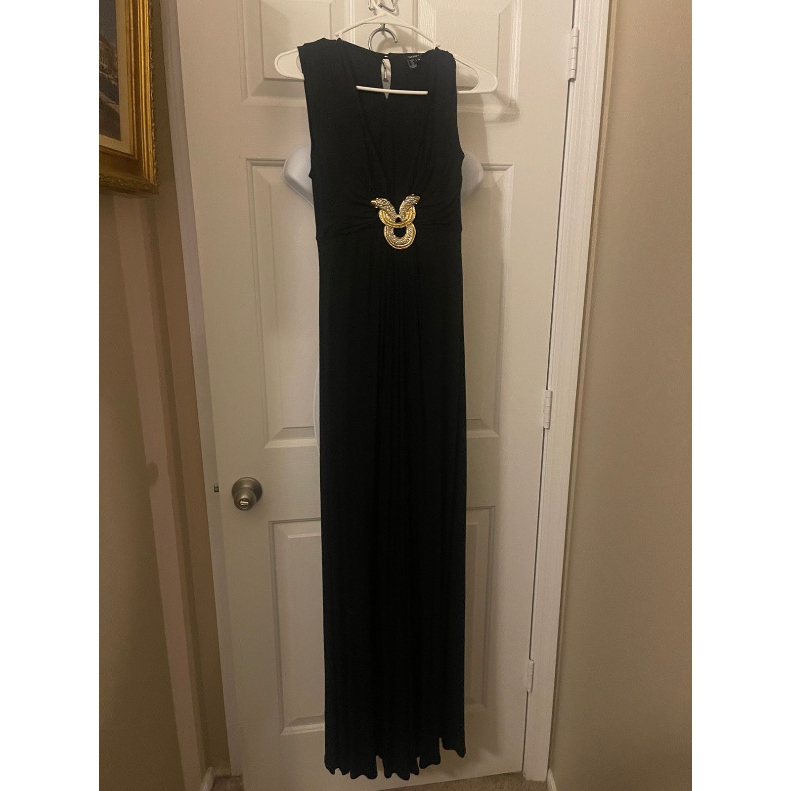 XOXO XOXO Black Wide-Leg Sleeveless Jumpsuit Size 30" / US 8 / IT 44 - 2 Thumbnail