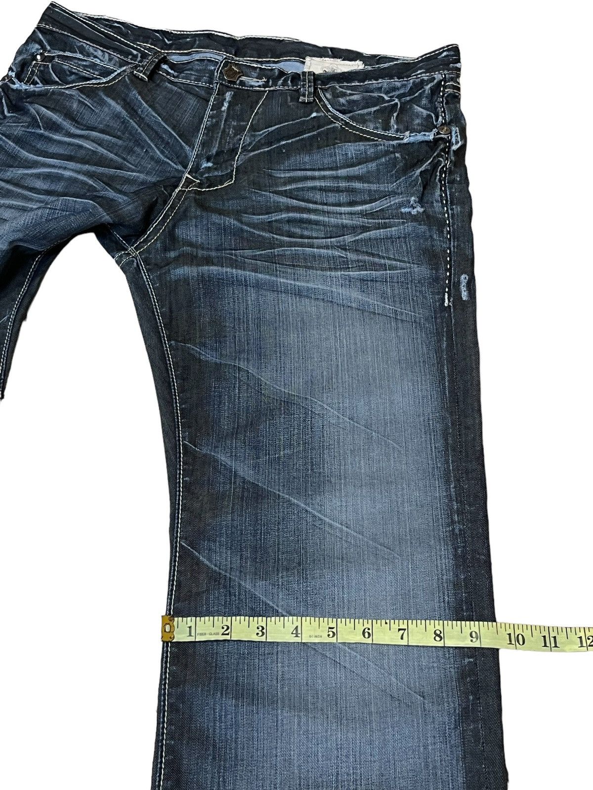 Japanese Brand SICK🔥MONARCHY BOOTSTRAP/FLARE LEG JEANS Size US 36 / EU 52 - 18 Thumbnail