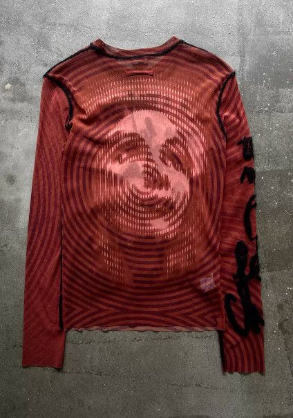 Jean Paul Gaultier Jean Paul Gaultier Portrait & Poetry Mesh Top Size US M / EU 48-50 / 2 - 5 Thumbnail