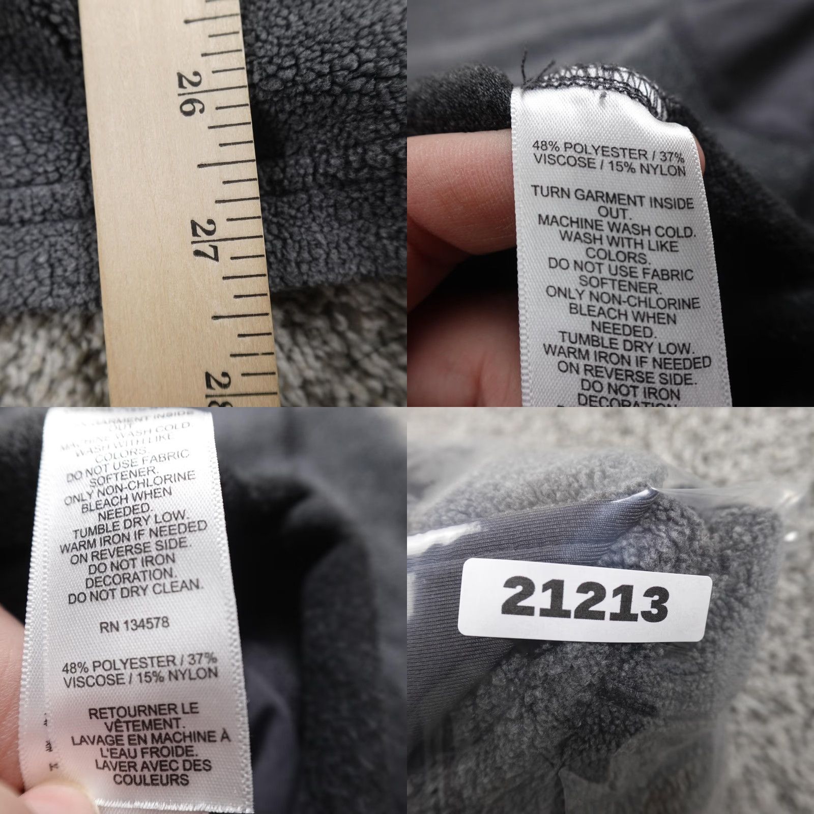 Vineyard Vines Vineyard Vines Jacket Mens L Gray Performance Fleece Snap Shirt Shacket Coat Top Size US L / EU 52-54 / 3 - 8 Thumbnail