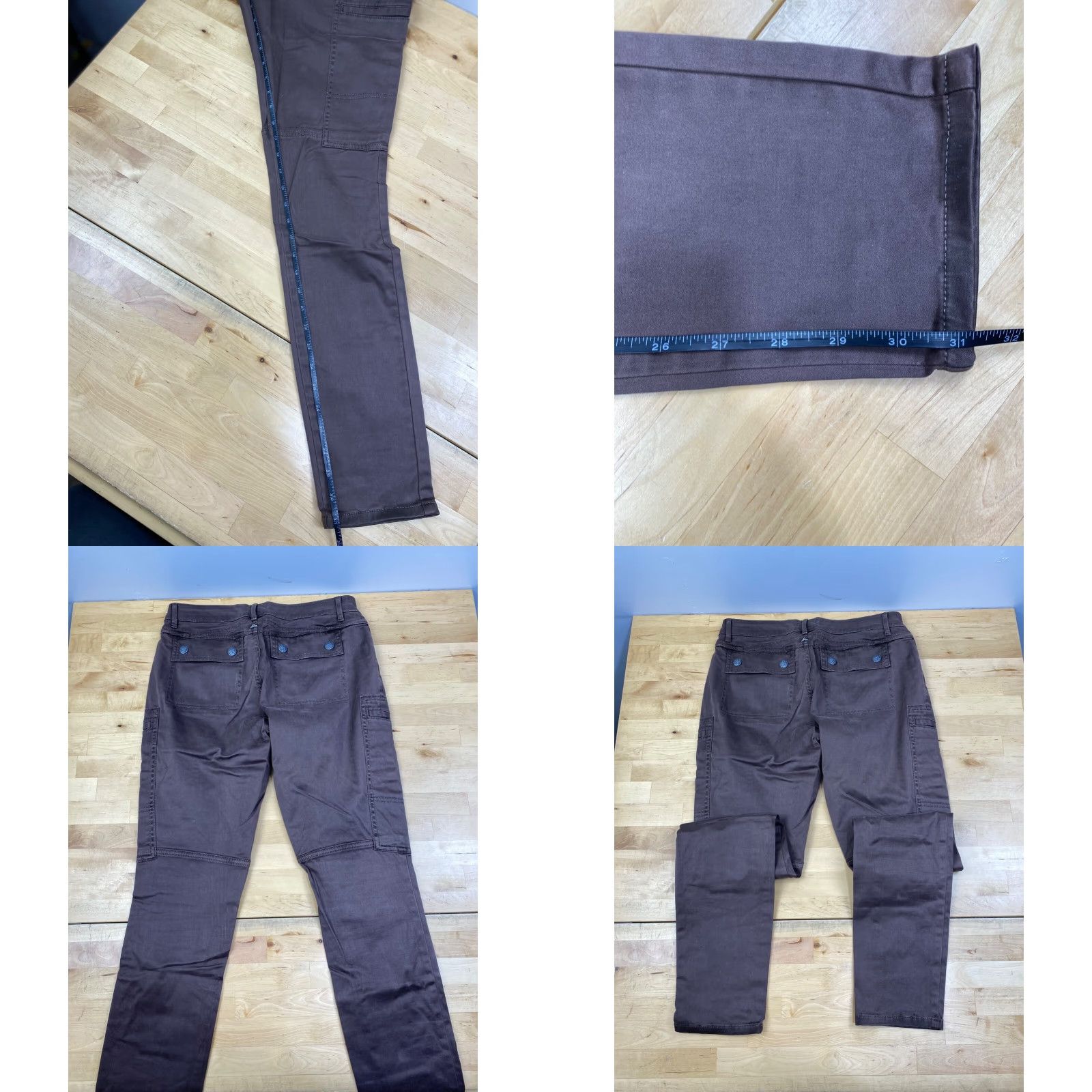 Prana prAna Louisa Cargo Pants Womens 4 Brown Casual Outdoor Hiking Camping Cargo Pants Slim Skinny Pockets Stretch Regular Pants Women 4 Brown Nature Size 27" / US 4 / IT 40 - 8 Thumbnail