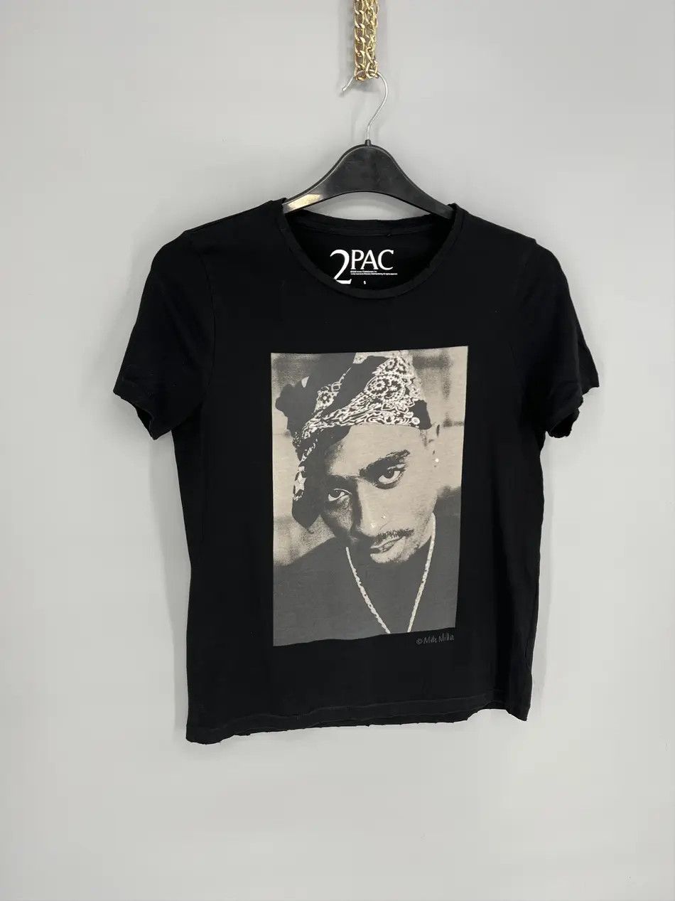 Rap Tees × Vintage Vintage Y2K 2PaC FACE RAp Tee Art Band Rock Streetwear Size US S / EU 44-46 / 1 - 2 Thumbnail