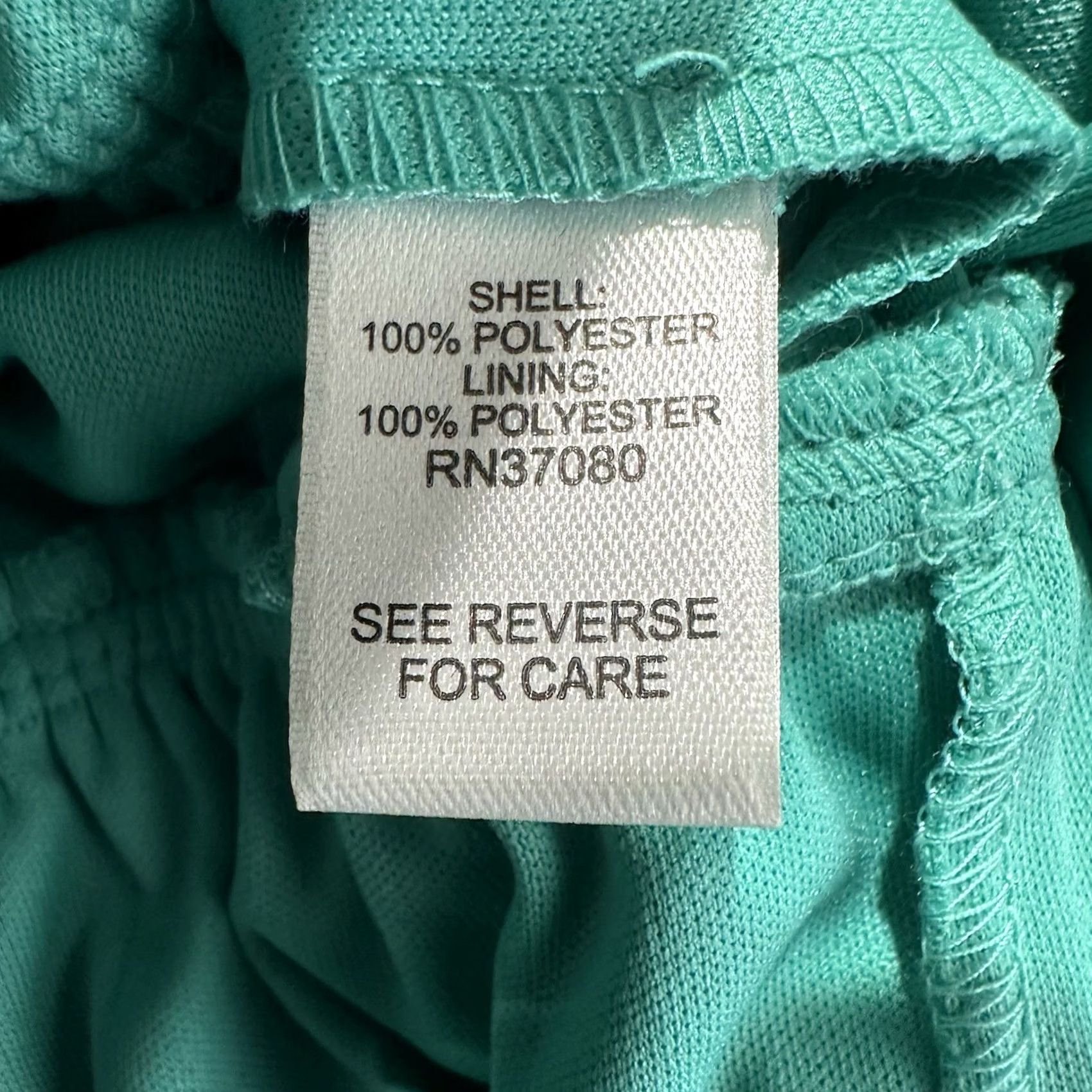 Vintage NWT Cato Dress Womens 16W Pool Green Cold Shoulder Short Sleeve Elastic Waist Dress Size 38" / US 16 / IT 52 - 7 Thumbnail