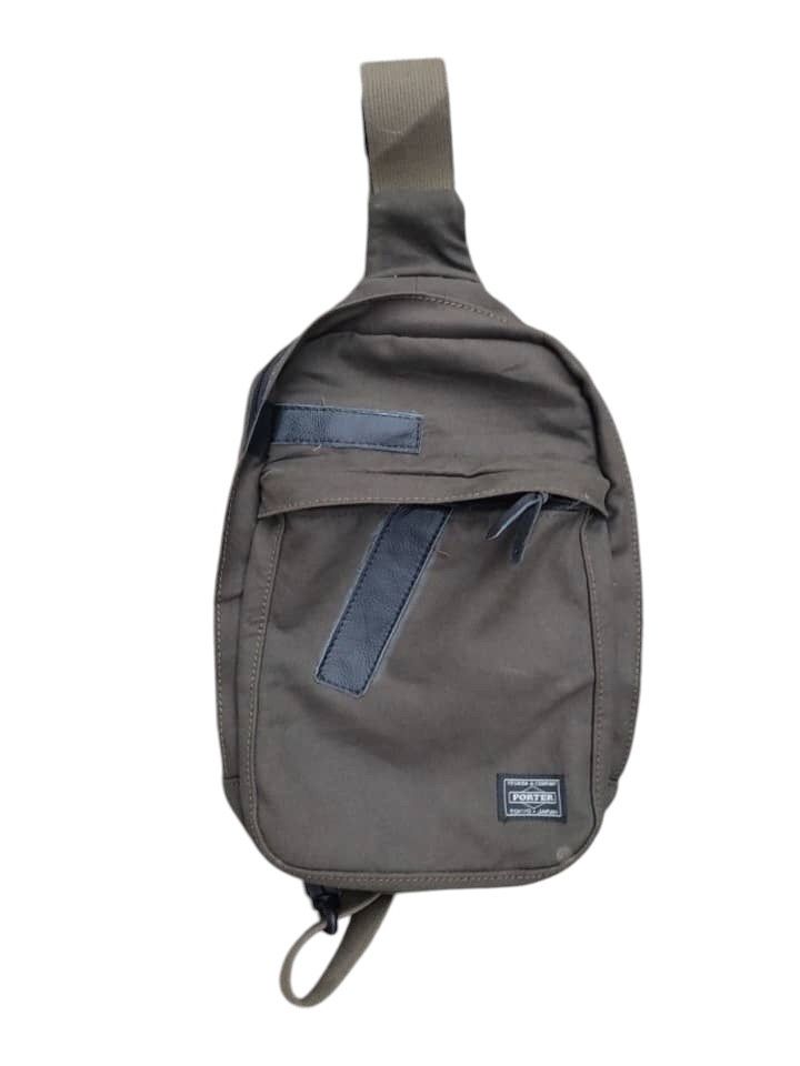 Japanese Brand × Porter RARE‼️Japanese Porter Army Green Colour Style Crossbody Bag Size ONE SIZE - 1 Thumbnail