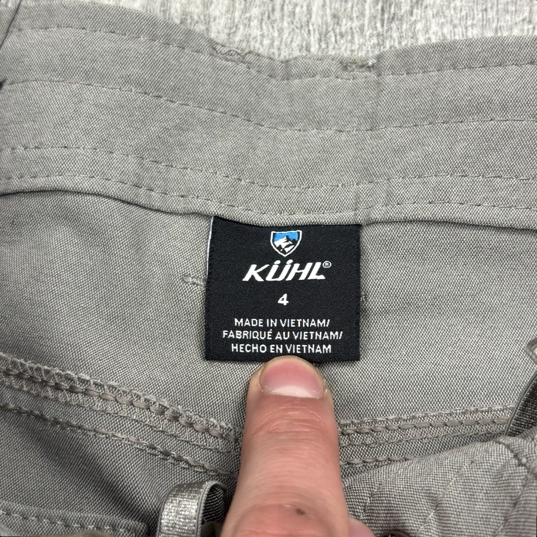 Vintage WOMENS KUHL TREKR KAPRI LIGHTWEIGHT STRETCH HIKING PANTS GRAY ZIP POCKET 4 KD? Size 27" / US 4 / IT 40 - 3 Thumbnail