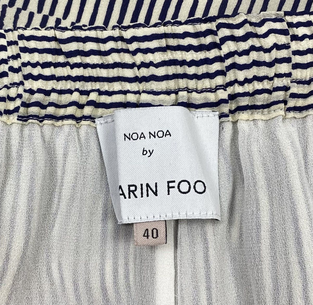 Other Sharin Foo for Noa Noa Silk Trousers Striped Pattern size 40 Size 27" / US 4 / IT 40 - 7 Thumbnail