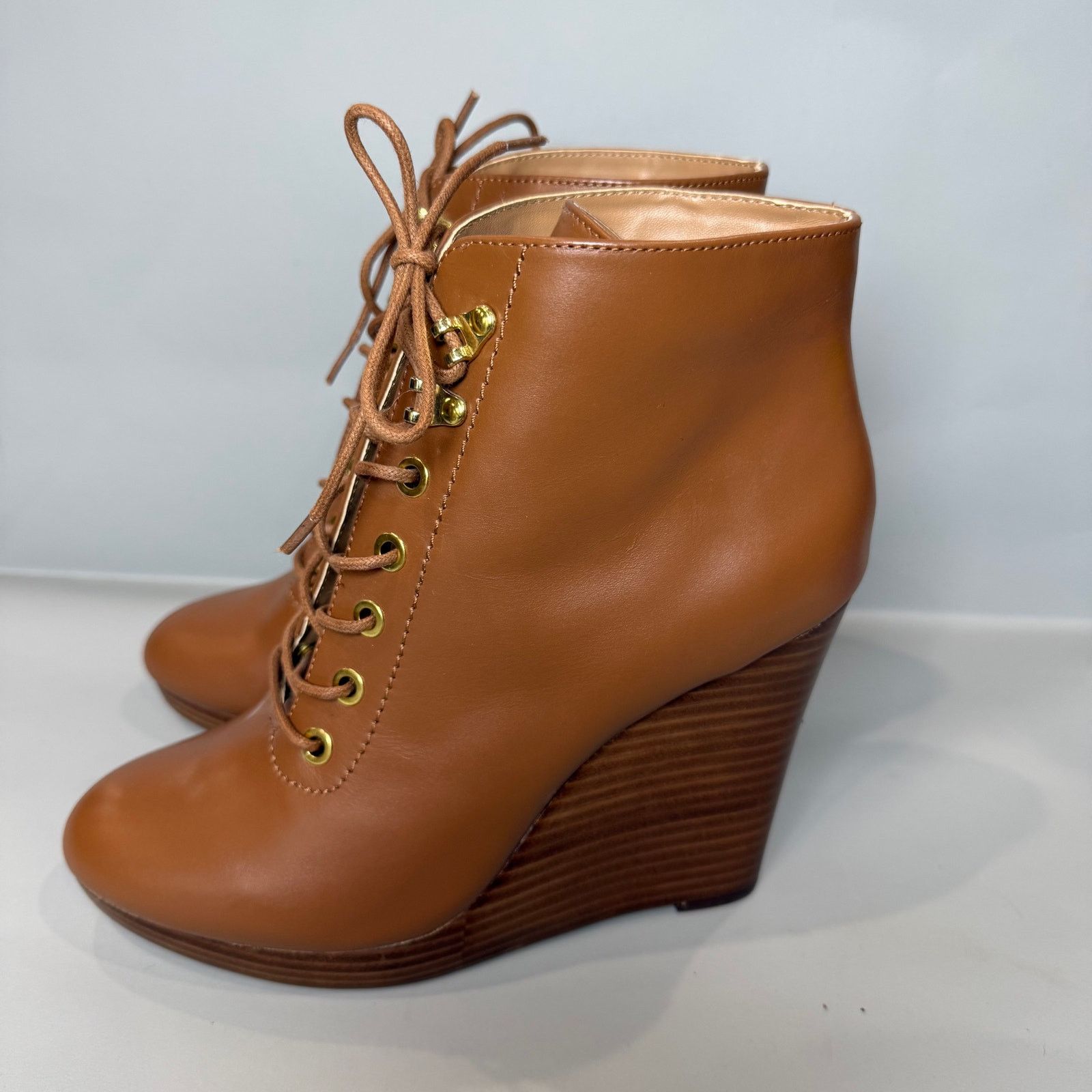 Guess GUESS Zoey Lace-Up Wedge Booties Size US 8 / IT 38 - 8 Thumbnail