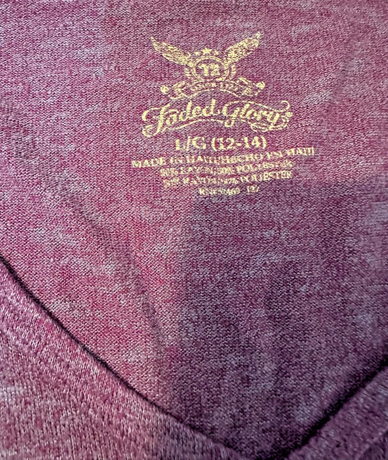 Faded Glory Women’s Long Sleeve V-Neck Blouse – Size Large (12/14) Size L / US 10 / IT 46 - 5 Thumbnail