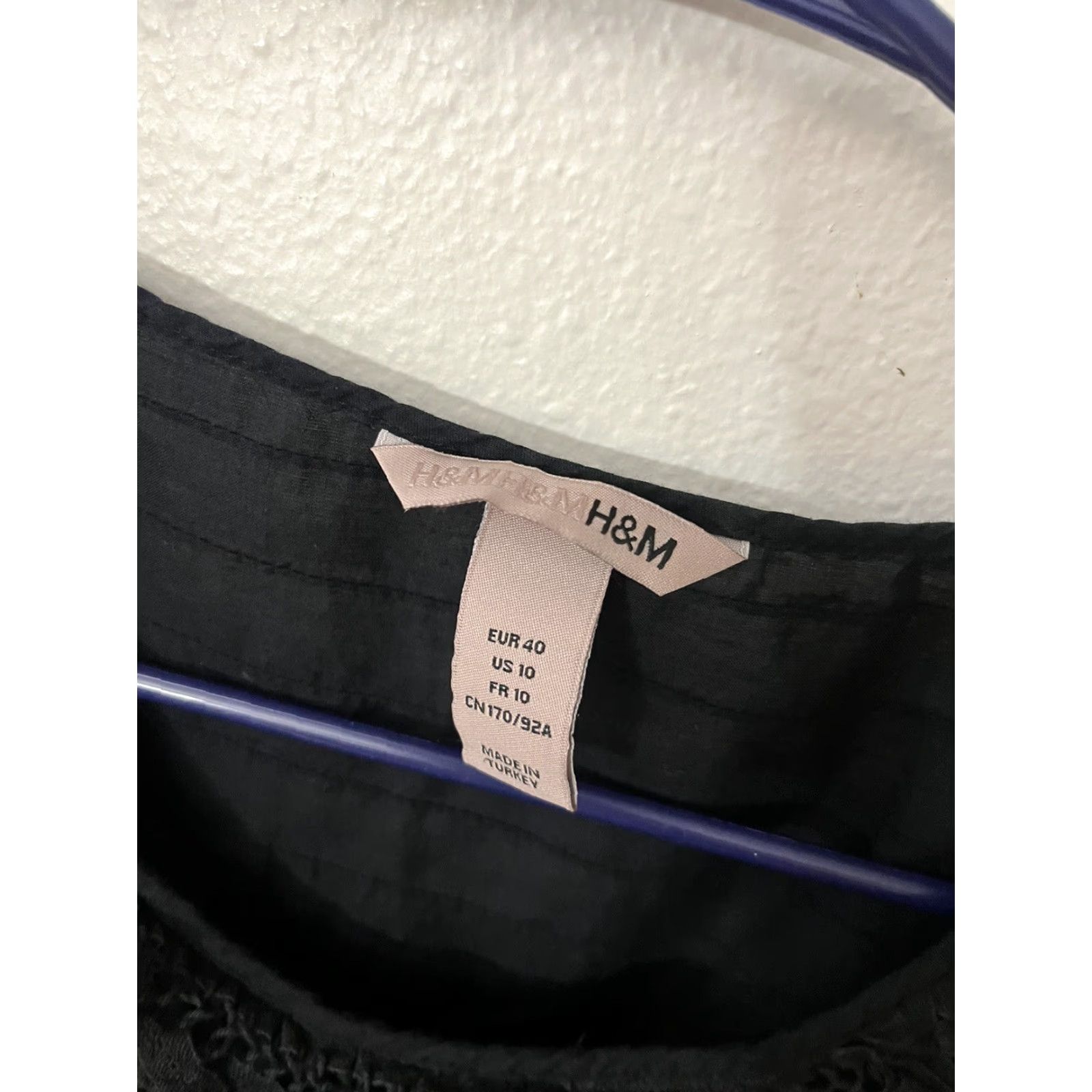 H&M H&M Womens Tank Top Blouse Tunic Black Sleeveless Pullover 10 Shirt Size L / US 10 / IT 46 - 3 Thumbnail