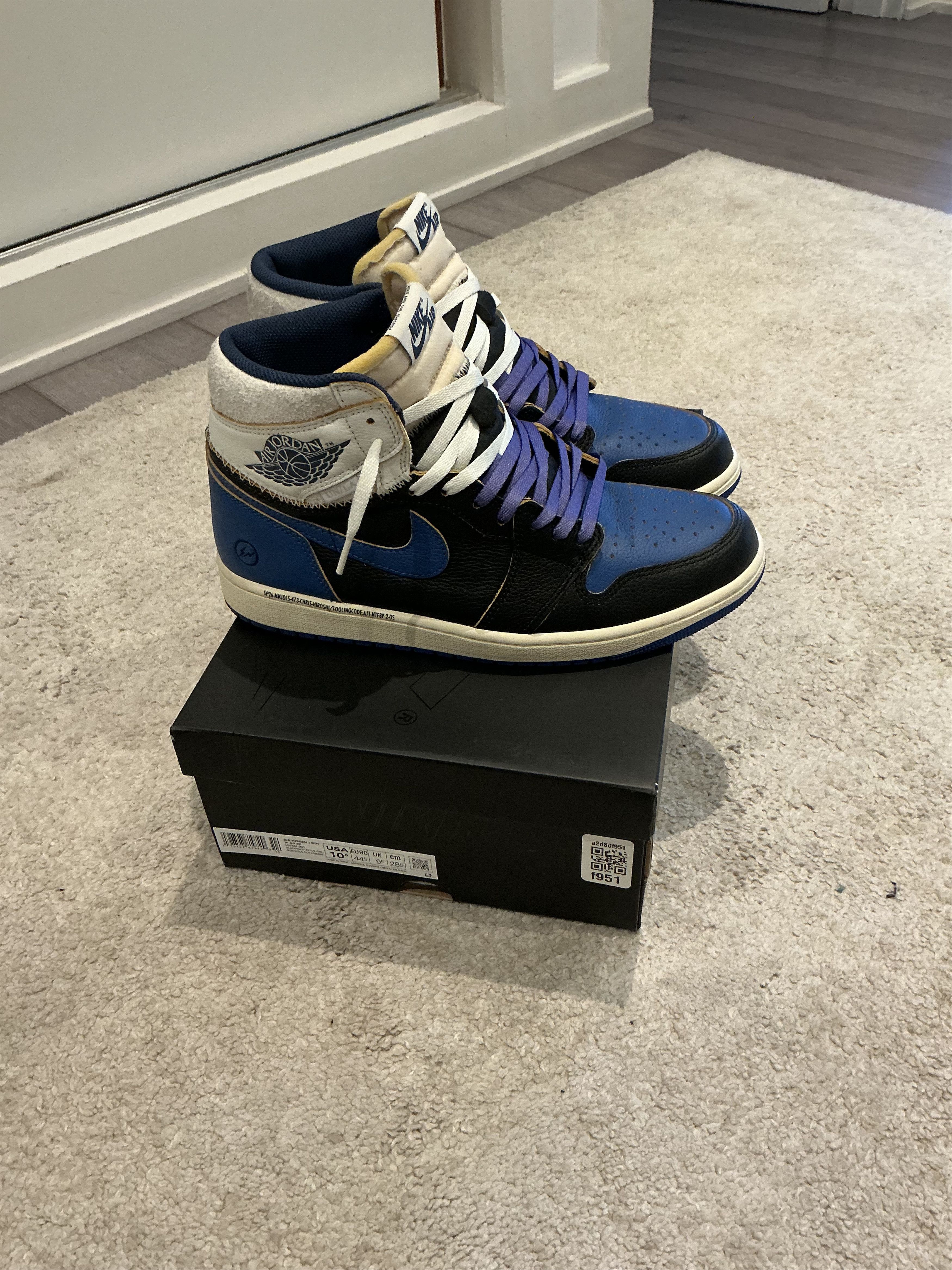 Jordan Brand × Union LA Air Jordan 1 high UNION X FRAGMENT Size US 10.5 / EU 43-44 - 2 Thumbnail