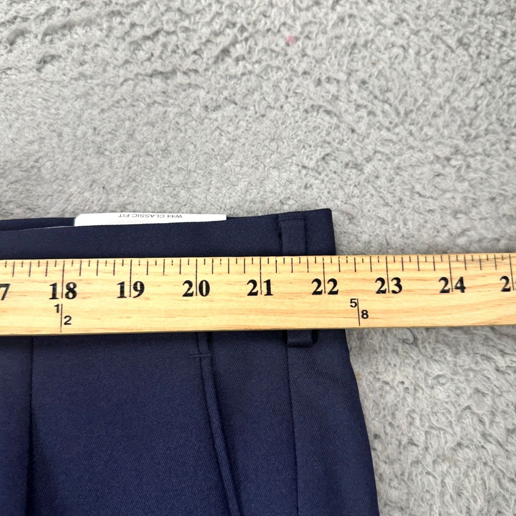 Vintage Paul Fredrick Mens Dress Pants 44 Blue Pleated Straight Leg Pockets Classic NEW Size US 44 / EU 60 - 6 Thumbnail