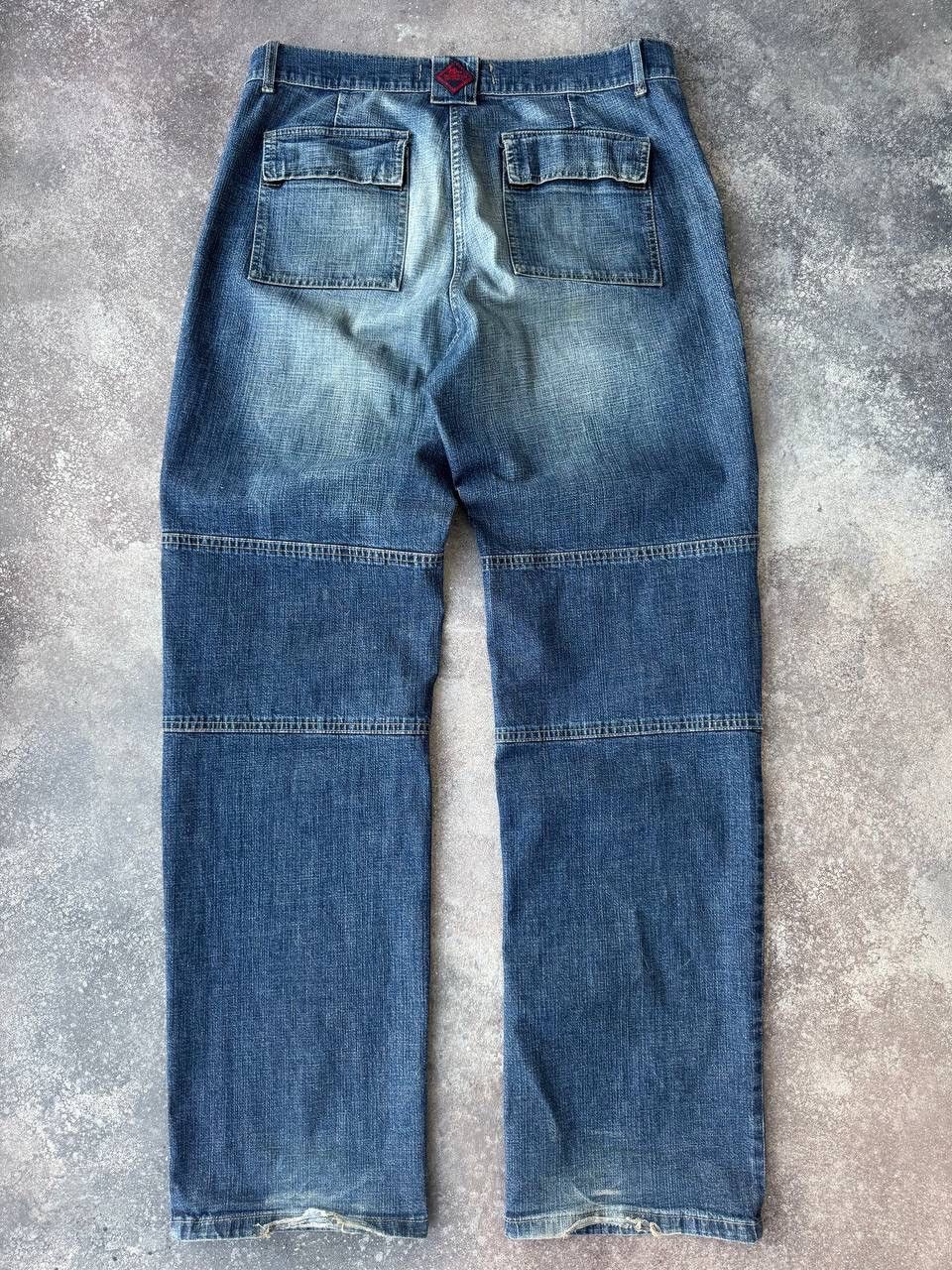 20471120 × If Six Was Nine × Japanese Brand Amazing Vintage Cargo Washed Denim Jeans Y2K Size US 33 - 3 Thumbnail