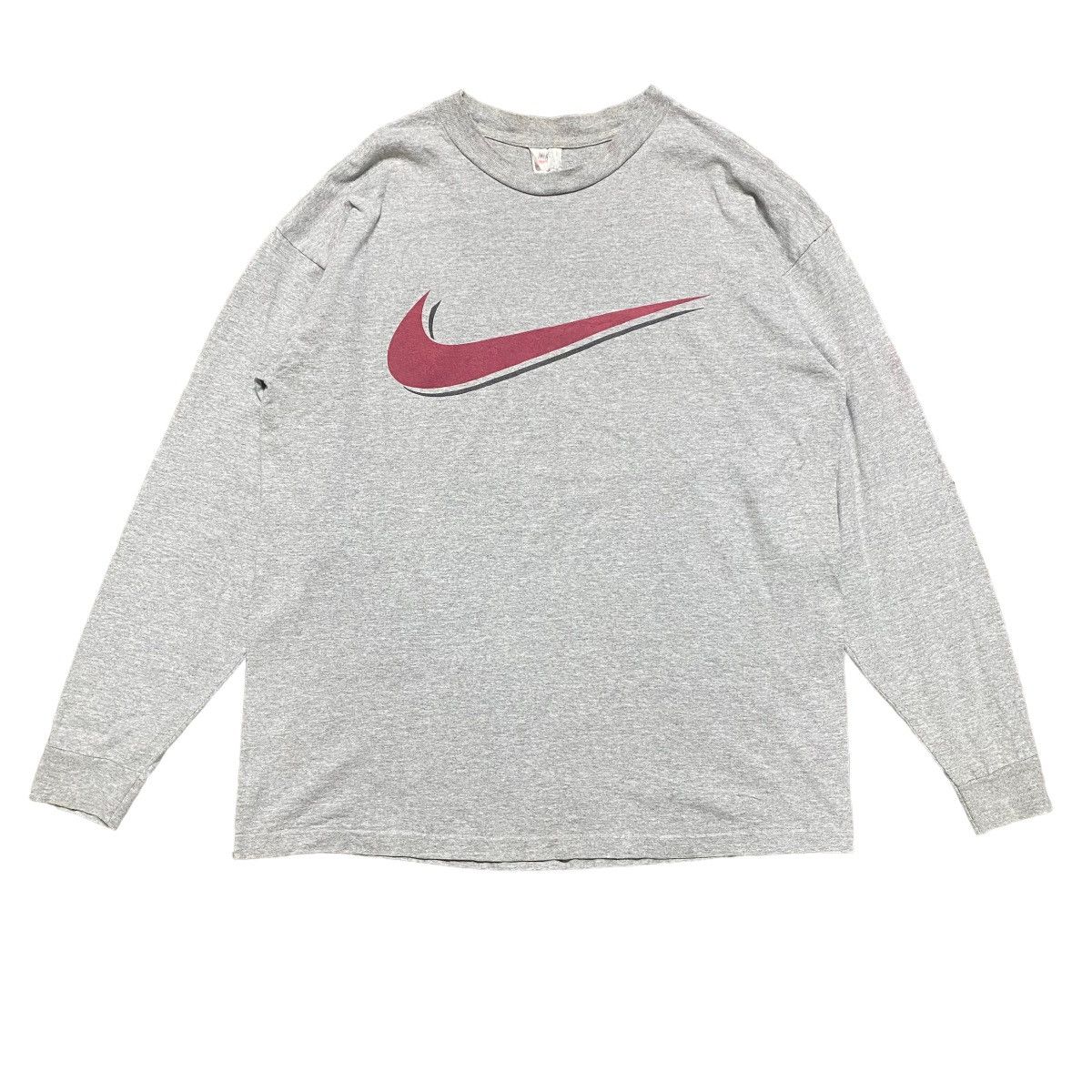 Vintage Vintage 90s Nike Shirt Long Sleeve Size US L / EU 52-54 / 3 - 1 Thumbnail