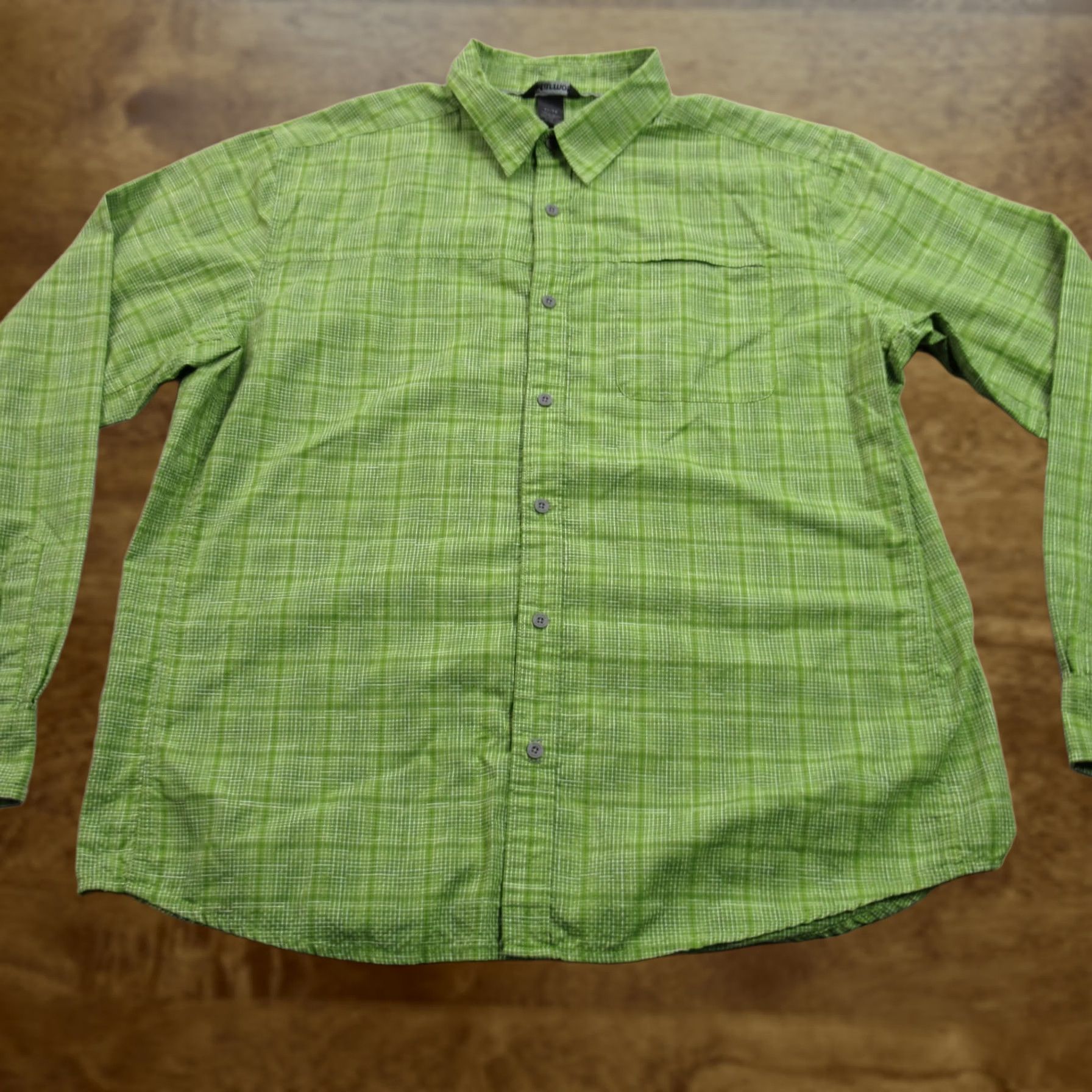 Marmot Marmot Shirt XL Green Plaid Long Sleeve Button Front Outdoors Casual Mens Size US XL / EU 56 / 4 - 1 Thumbnail