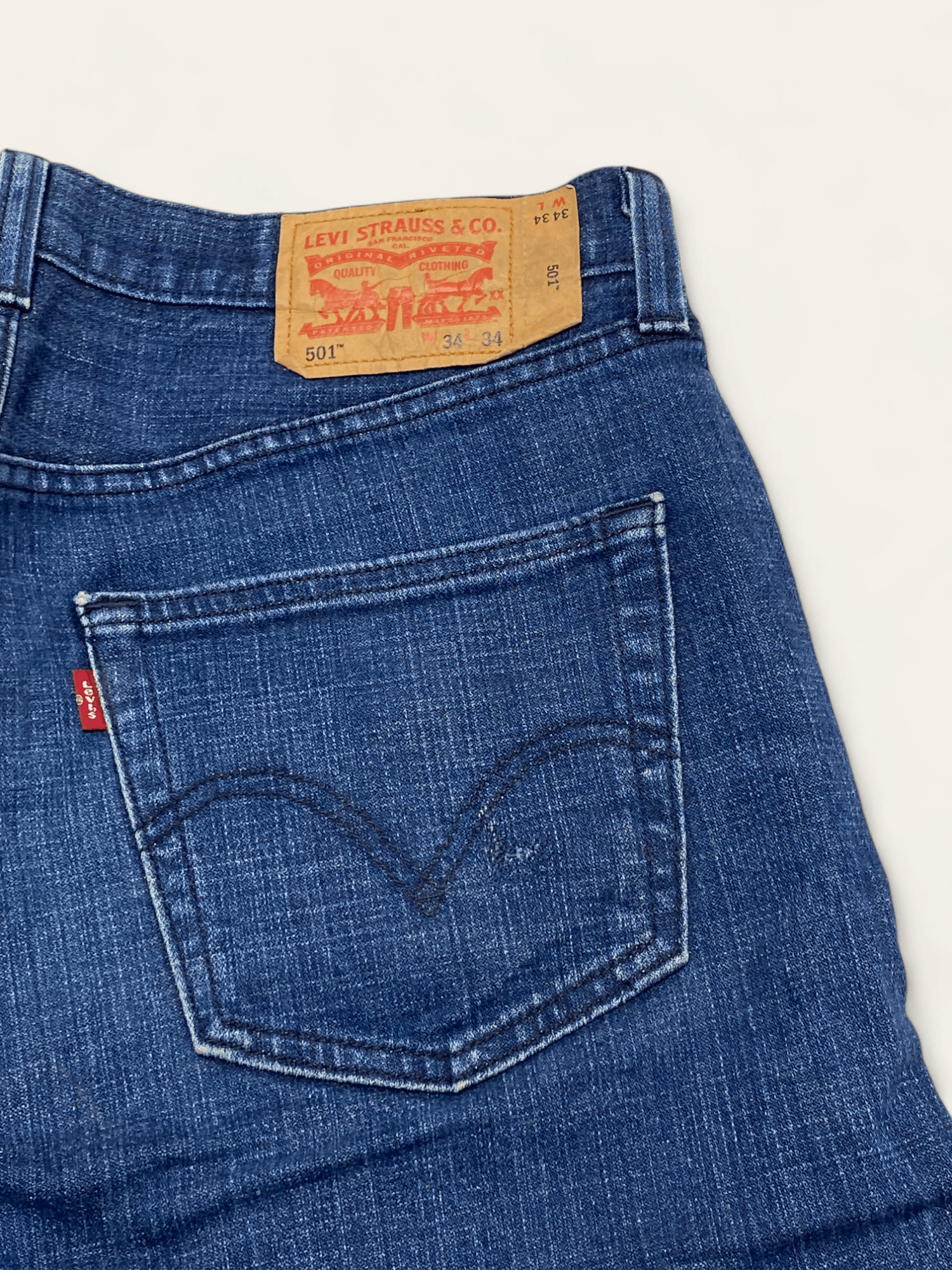 Jean Vintage LEVI'S 501 W34 L34 Straight Baggy Classic Blue Jeans Size US 34 / EU 50 - 10 Thumbnail