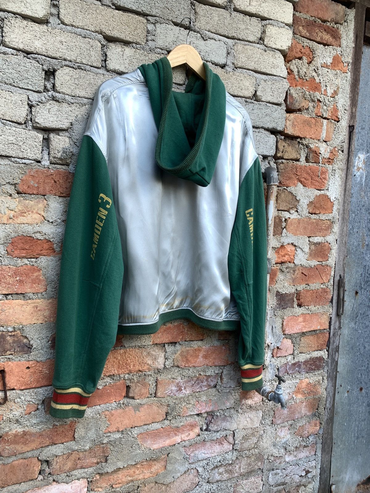45rpm × Japanese Brand × Vintage Vintage 45 Rpm Studio Oversized Cropped Hoodie Rasta Colour Size US XL / EU 56 / 4 - 14 Thumbnail