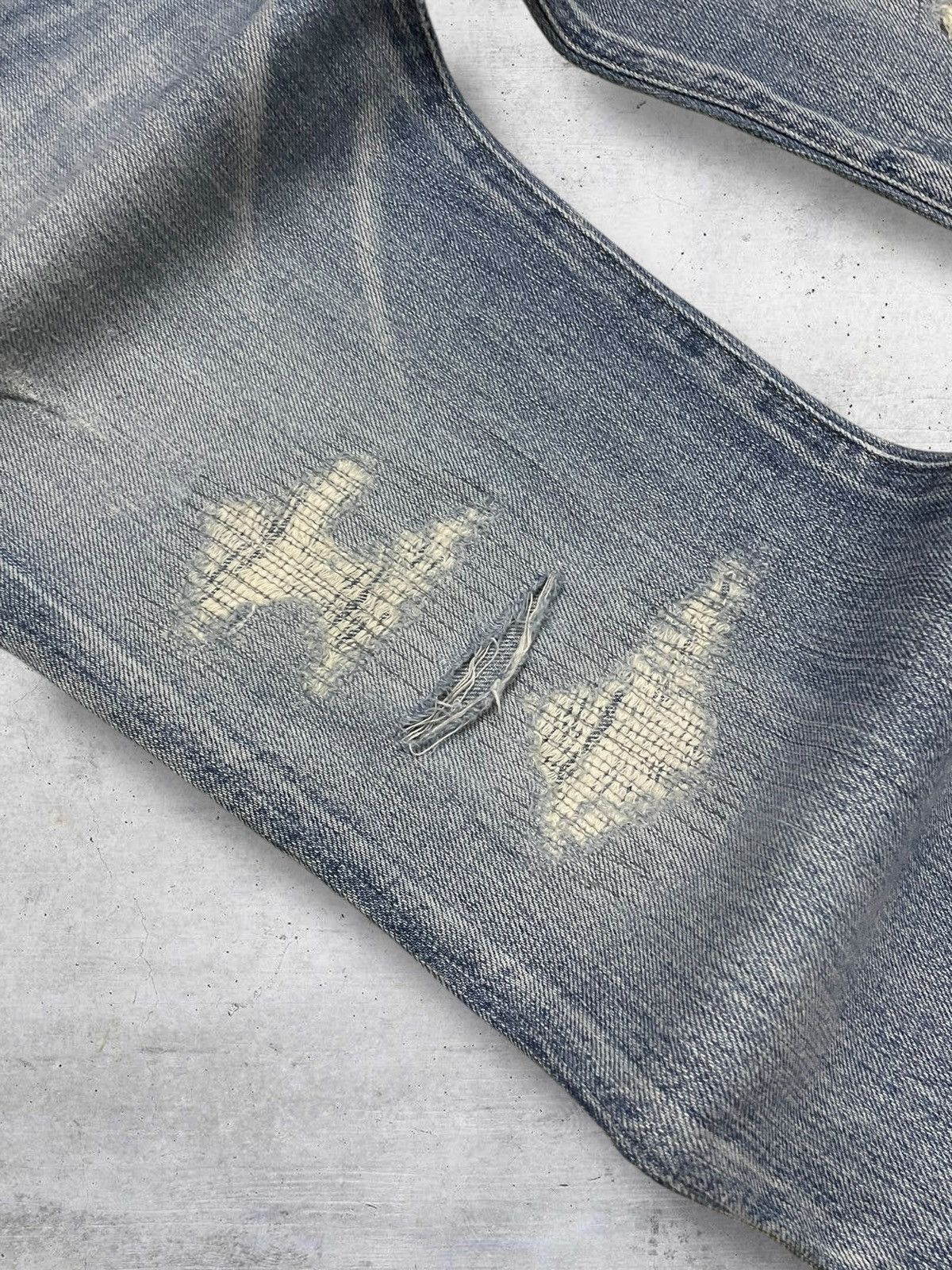 Japanese Brand VINTAGE UNGRID OG 90S JAPAN DESIGNER RIPPED GRUNGE DENIM Size US 30 / EU 46 - 8 Thumbnail