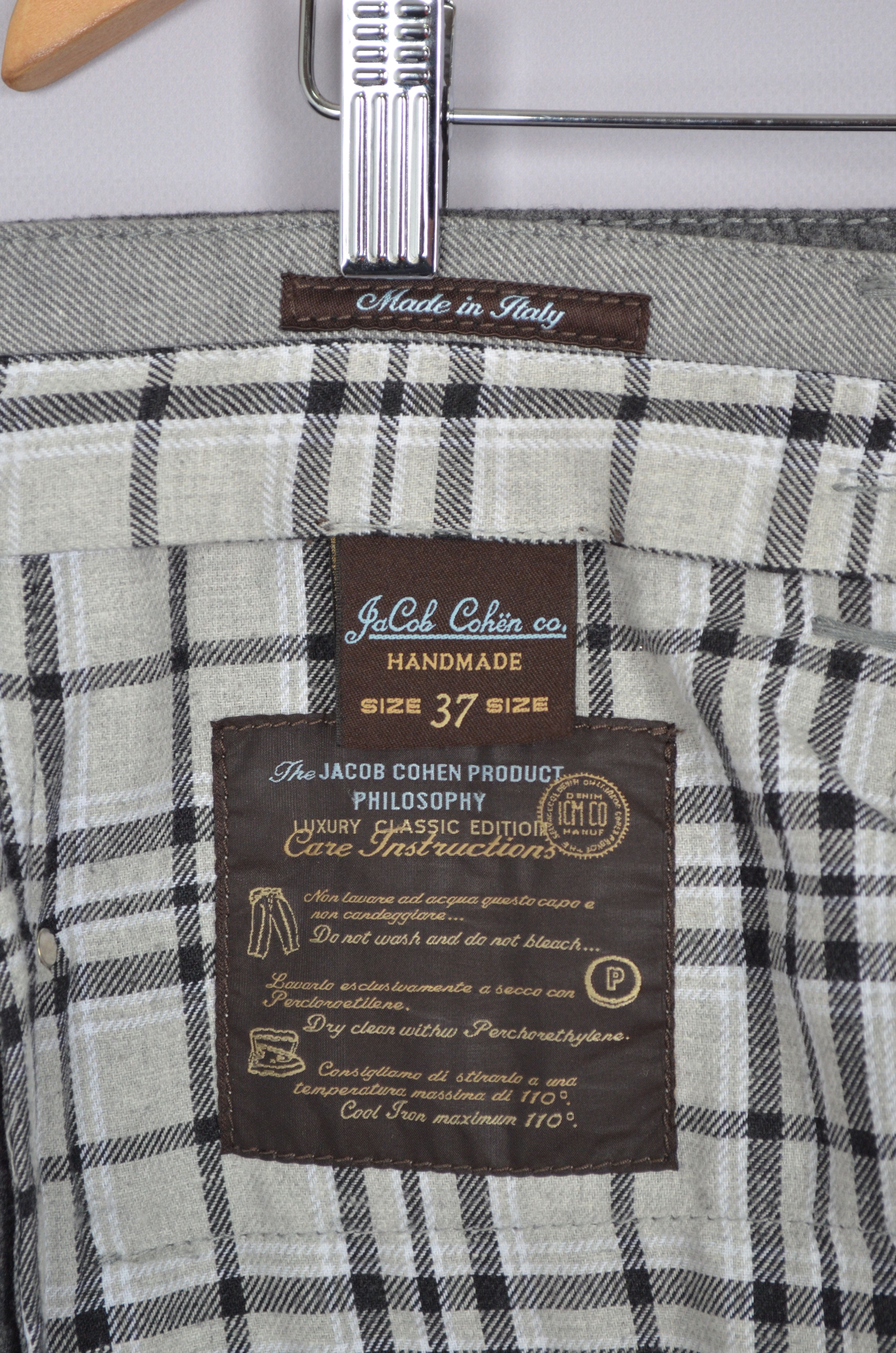 Designer × Jacob Cohen Jacob Cohen Vitale Barberis Canonico 688 Wool Pants W37 L32 Size US 37 - 16 Thumbnail
