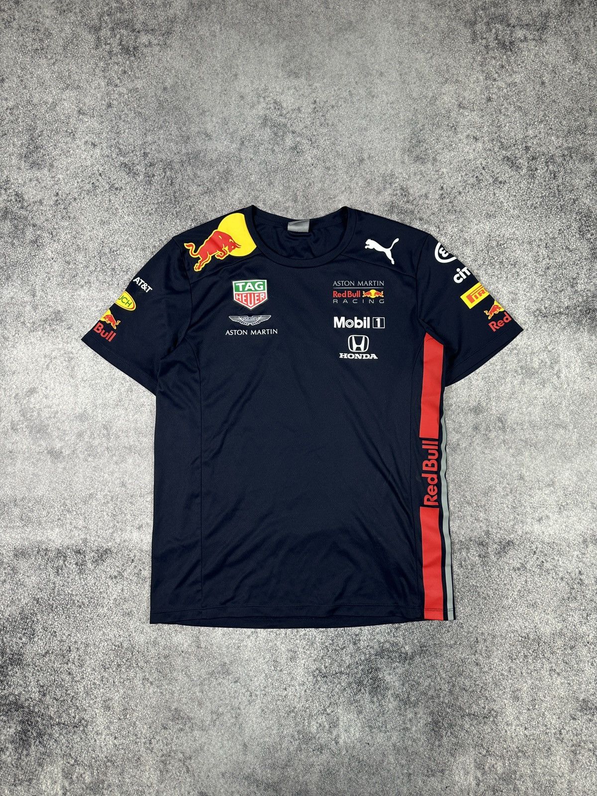 Red Bull Red Bull Aston Martin Puma Logo Racing T-shirt F-1 Rare M US Size US M / EU 48-50 / 2 - 1 Thumbnail