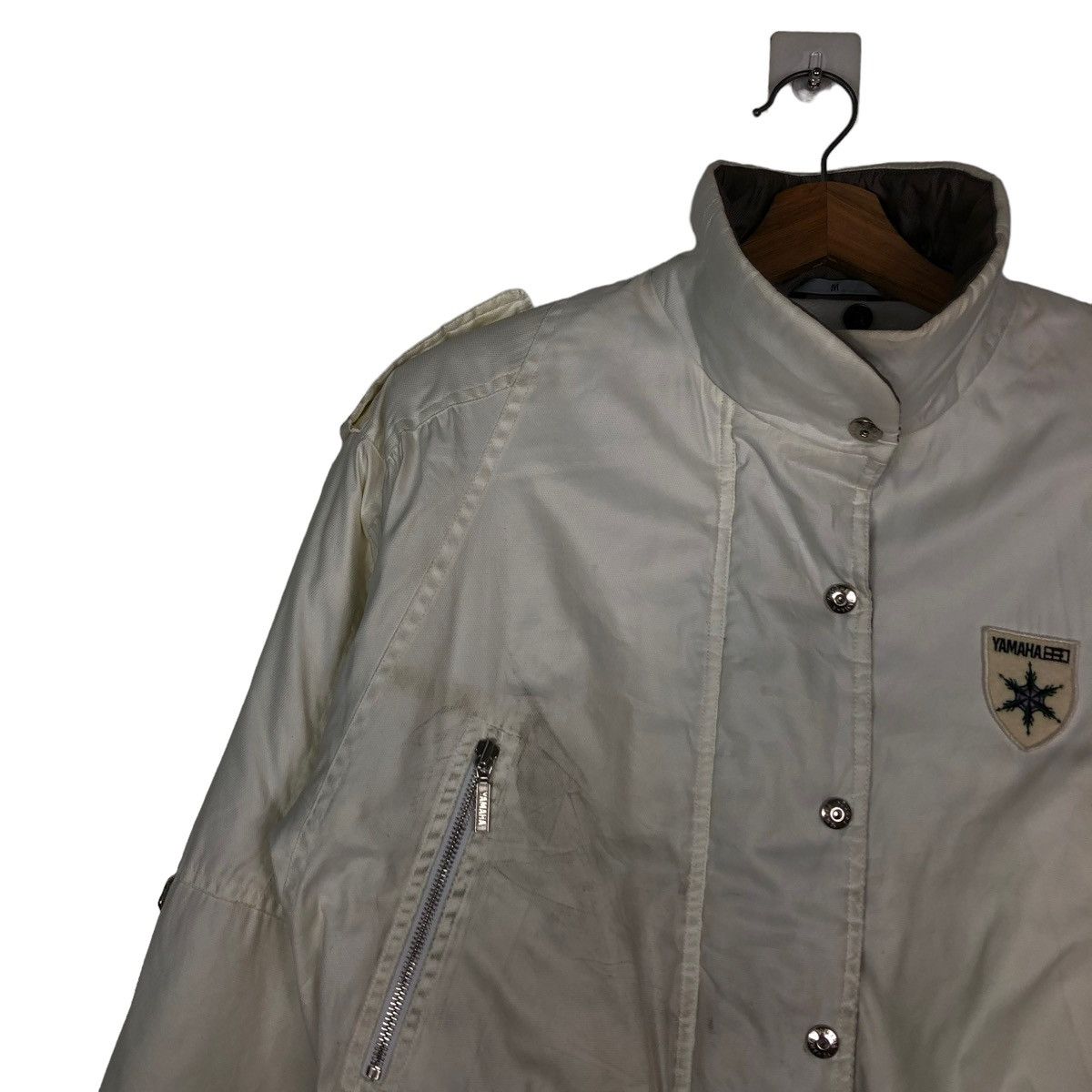 Japanese Brand 🔥Vintage Cropped Bomber Ski Jacket Racing Yamaha Japan Size US M / EU 48-50 / 2 - 5 Thumbnail