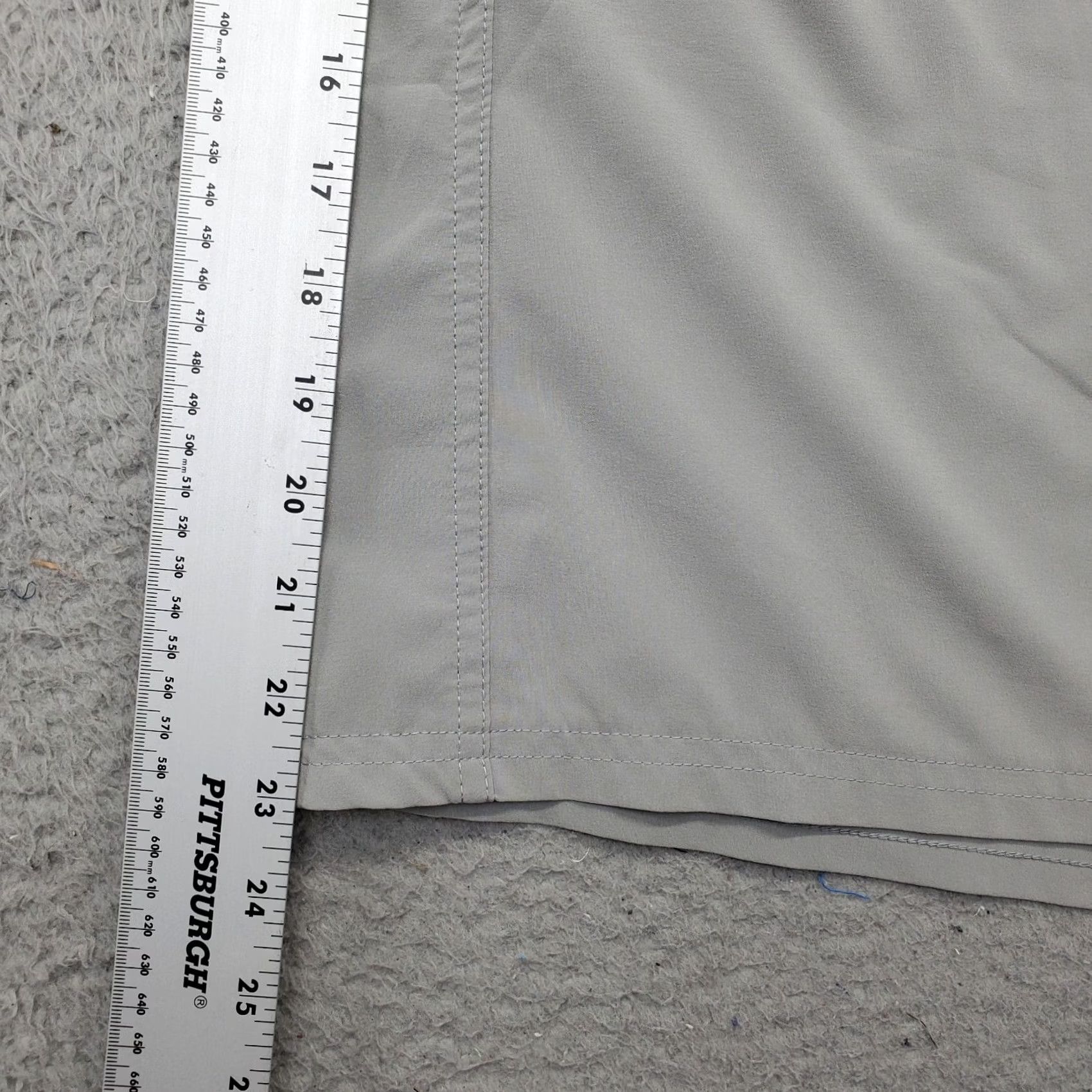 Vintage Free Fly Chino Shorts Mens Size 38 Gray Casual Golf Stretch Wicking 9.5 Inseam 20" Waist 40" Vintage: No Size US 38 / EU 54 - 3 Thumbnail