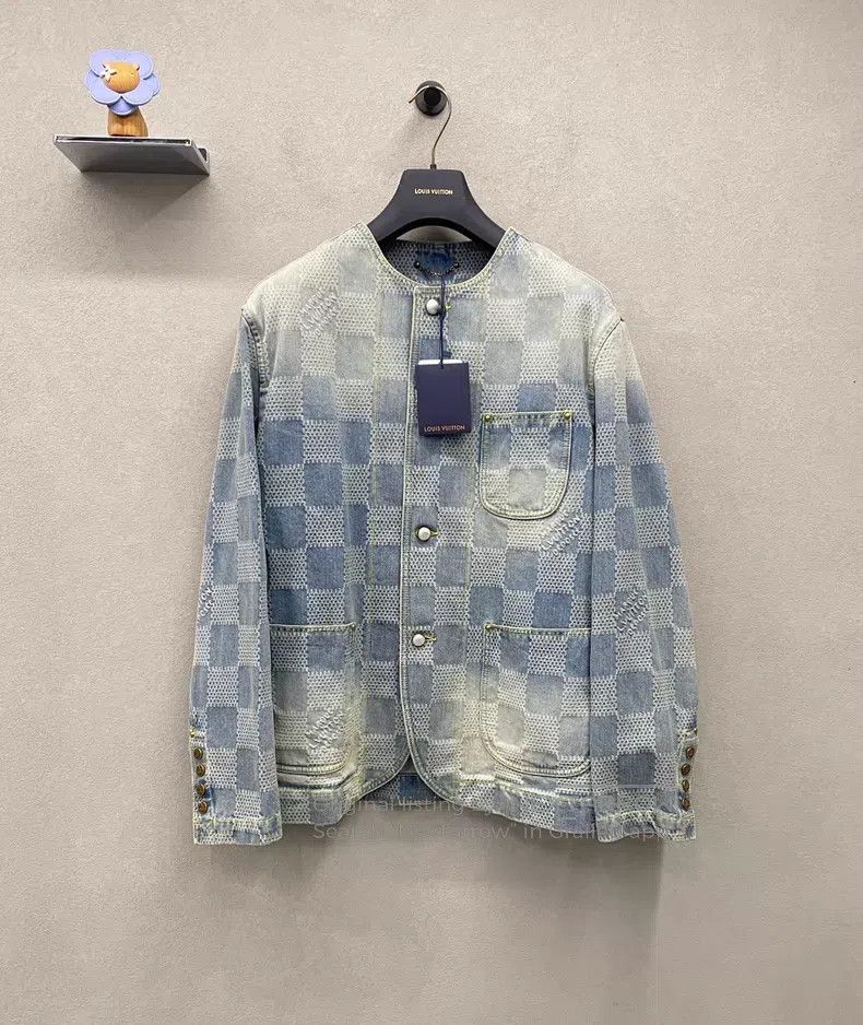 Louis Vuitton Louis Vuitton Fei Dong Series Blue Denim Jacket Size US M / EU 48-50 / 2 - 1 Thumbnail
