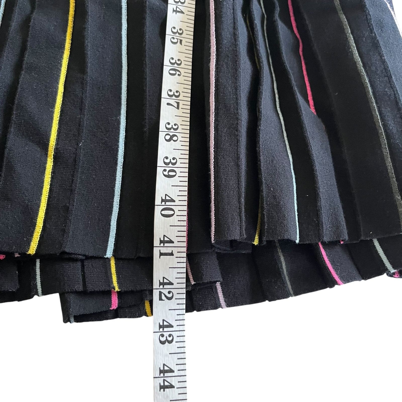 Kate Spade Kate Spade Black Pleated Scalloped Knit Sweater Midi Dress Size XS / US 0-2 / IT 36-38 - 9 Thumbnail