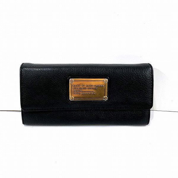 Other Other Marc by Marc Jacobs Leather Black Long Wallet Unisex Leather Long Wallet in Good Condition Size ONE SIZE - 1 Thumbnail